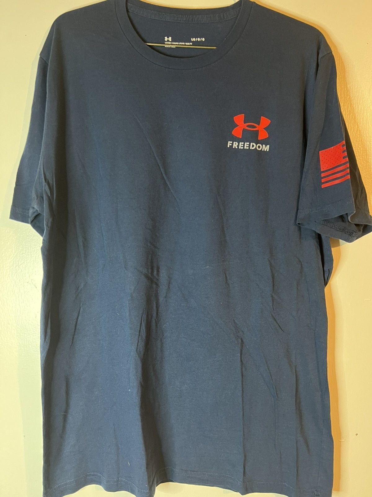 Under Armour Men’s Large Under Armour Freedom Tshirt Size US L / EU 52-54 / 3 - 1 Thumbnail
