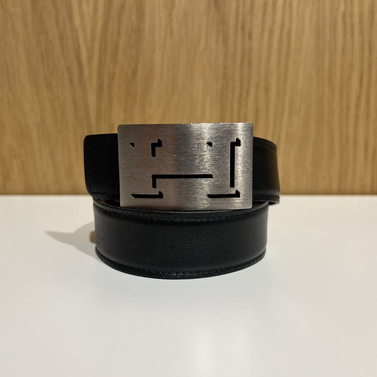 🔹Hermes H Buckle Reverse Leather Belt 32mm