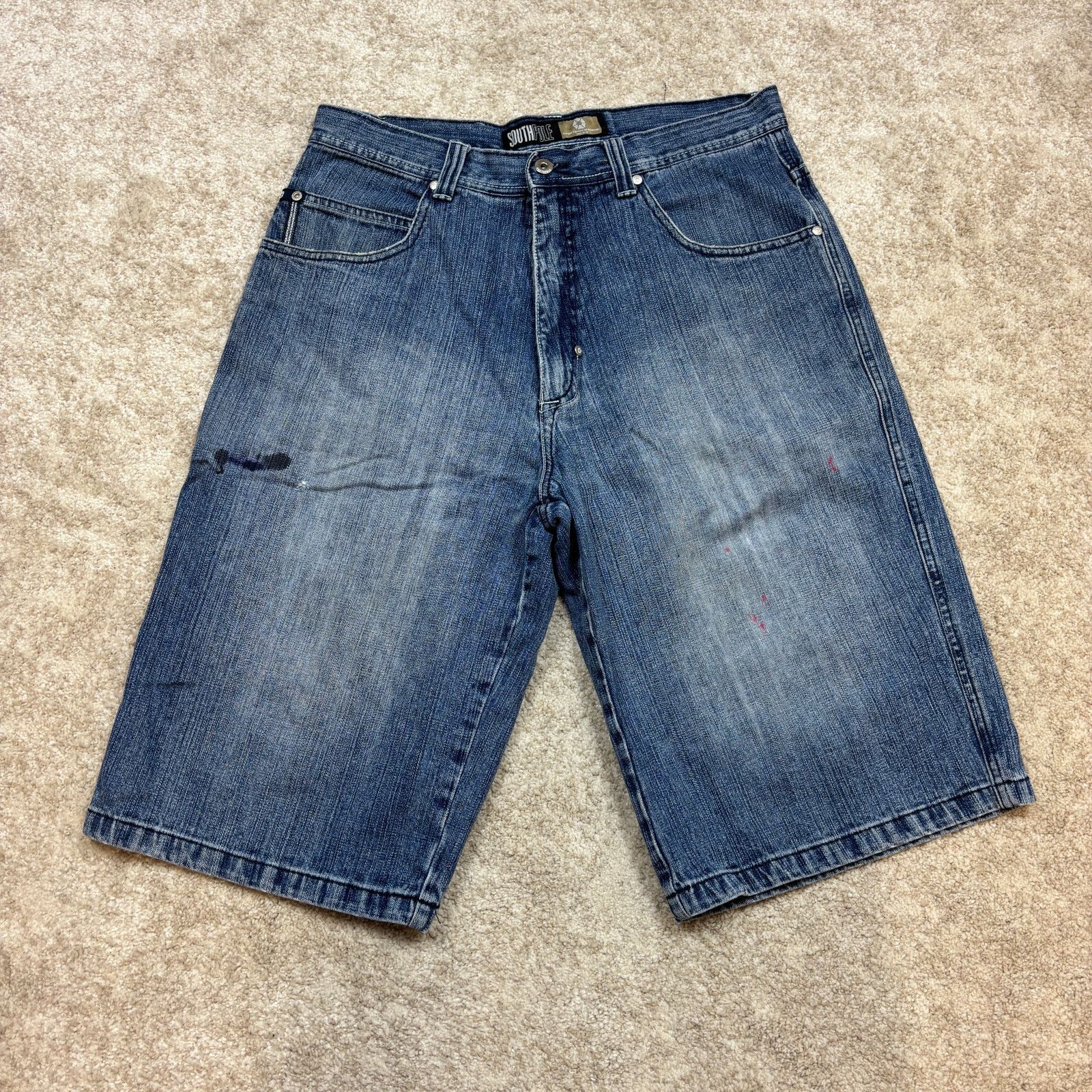 Southpole × Vintage Vintage Y2K Southpole Baggy 14.5" Jean Shorts Mens 36 Skater Size US 36 / EU 52 - 2 Thumbnail