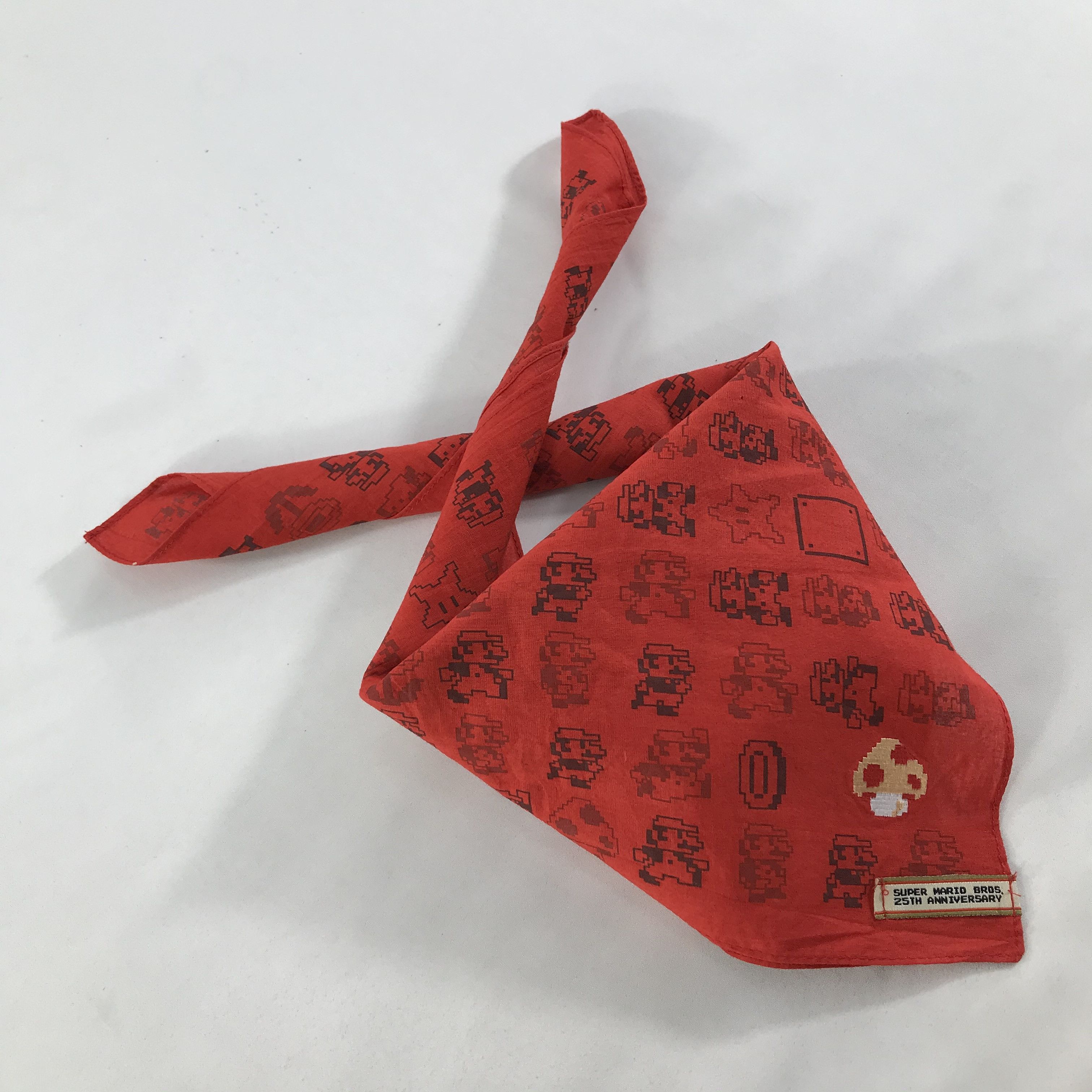 Vintage Supe Mario Bandana / Handkerchief / Neckerchief - S1833 Size ONE SIZE - 5 Thumbnail