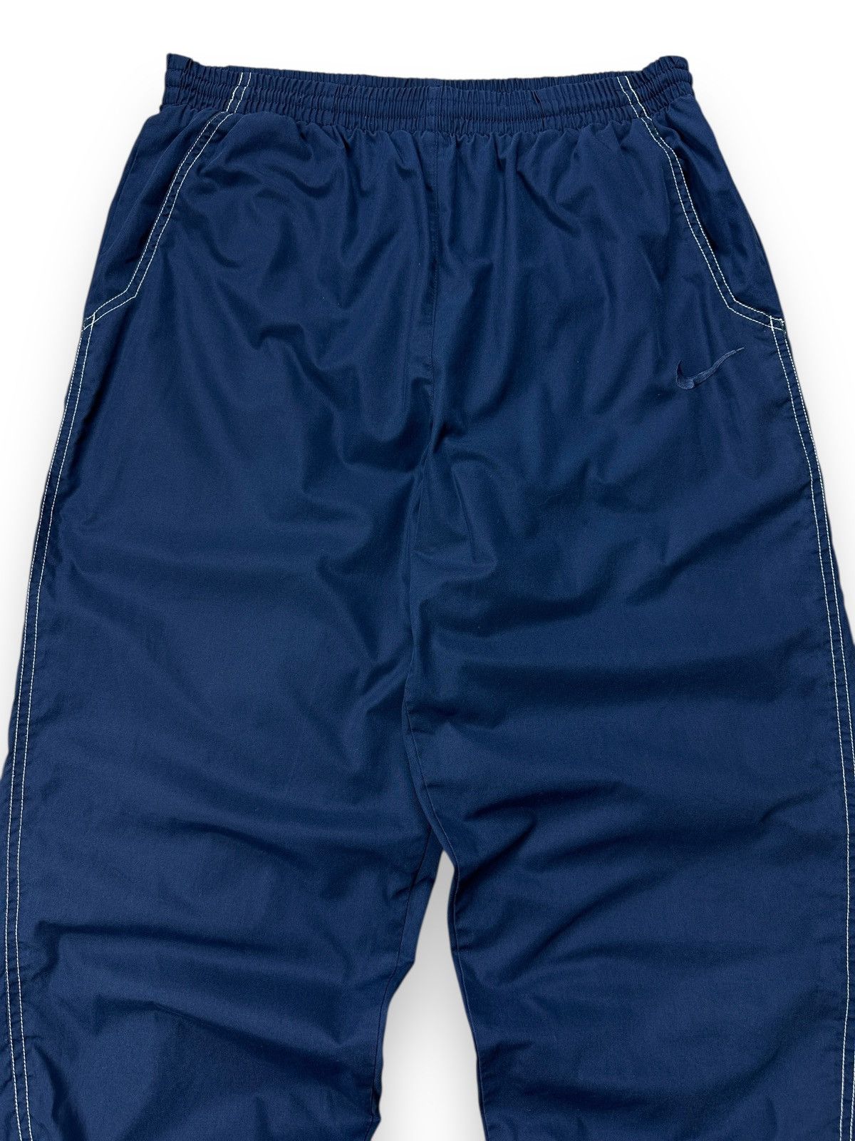 Nike × Vintage Vintage 90’s Nike Nylon Baggy Track Pants Joggers Y2K Size US 32 / EU 48 - 2 Thumbnail
