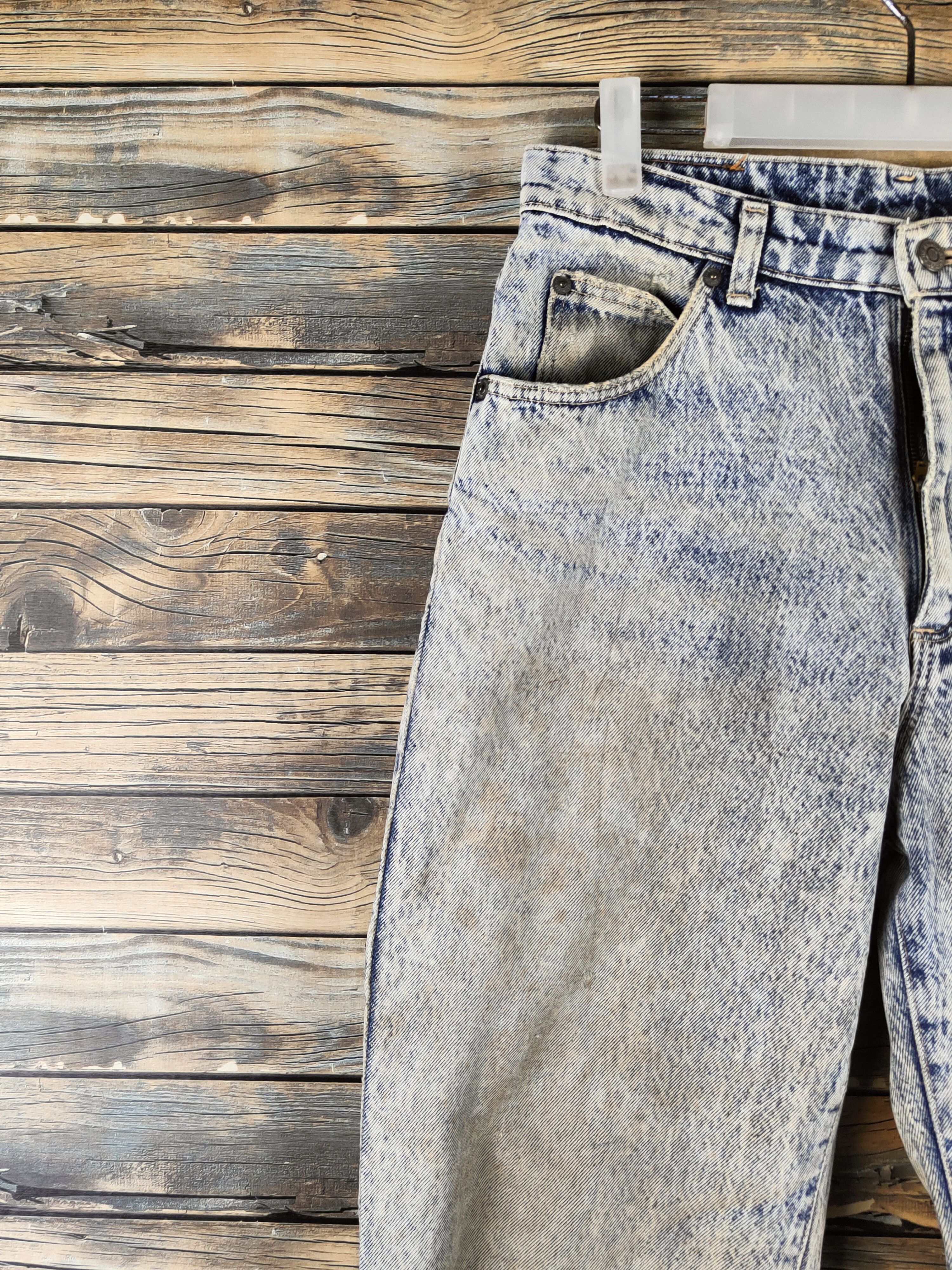 Wrangler DL Wrangler Vintage Blue Distressed Ripped Jeans #46-628 Size US 29 - 3 Thumbnail