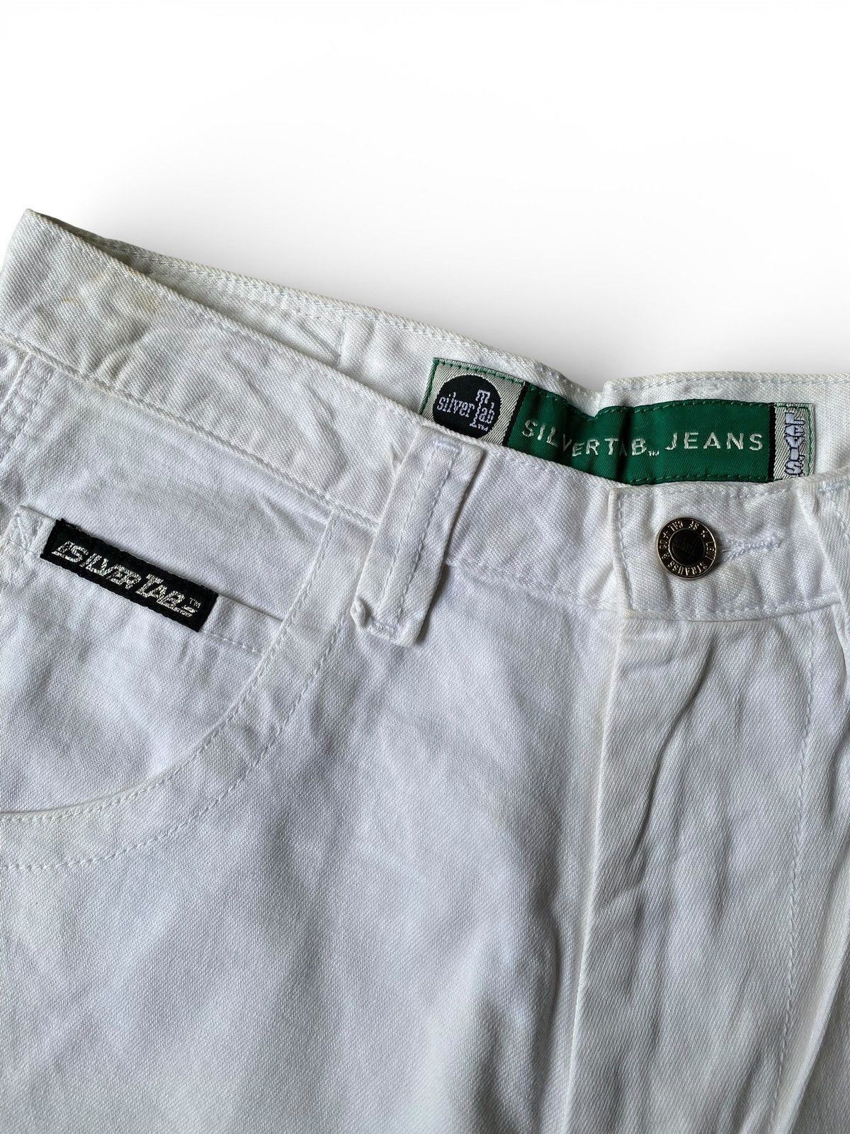 Levi's Vintage 1990’s Baggy Levis Silvertab Jeans green tag Jorts Size US 28 / EU 44 - 4 Thumbnail