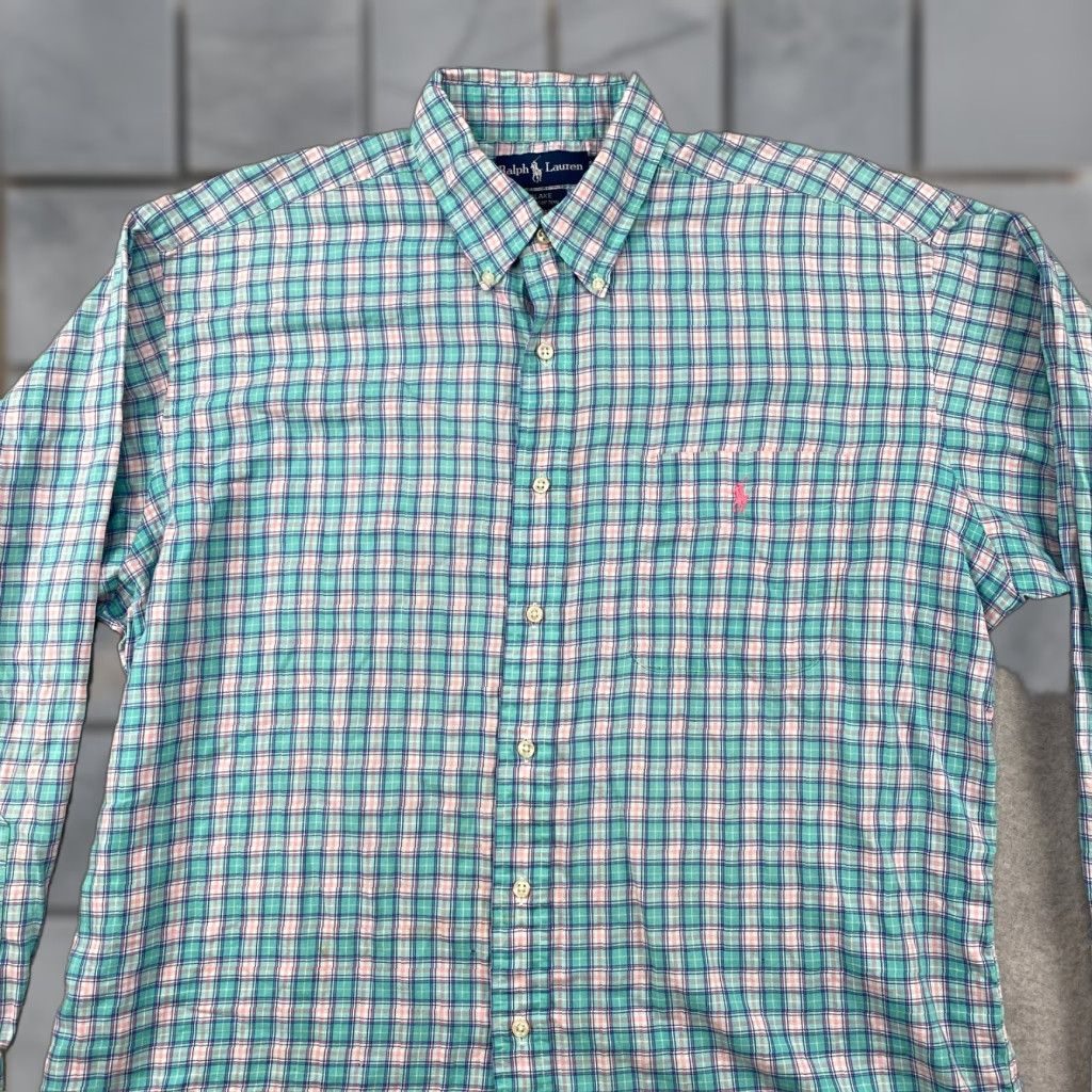 Ralph Lauren Ralph Lauren Blake Button Down Shirt Mens Large L Multicolor Long Sleeve Pocket Size US L / EU 52-54 / 3 - 1 Thumbnail