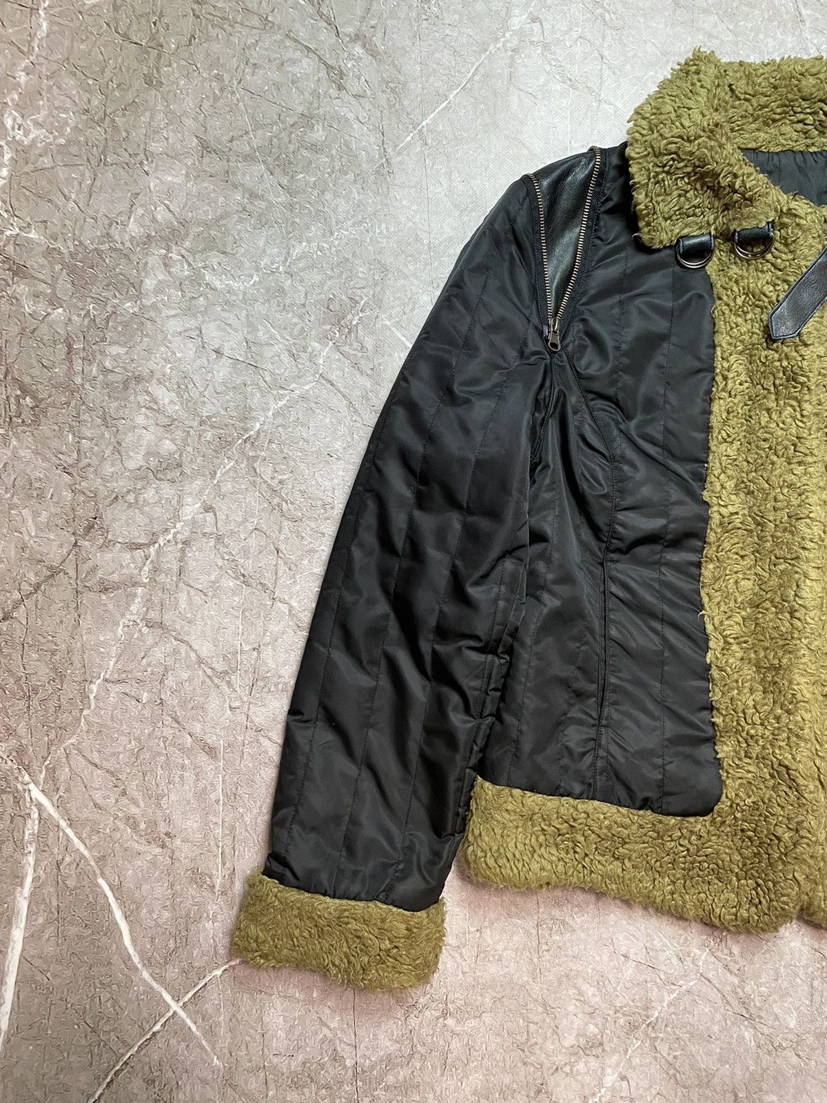 Vintage Vintage Avant-garde alternative faux-fur bomber jacket Size L / US 10 / IT 46 - 6 Thumbnail