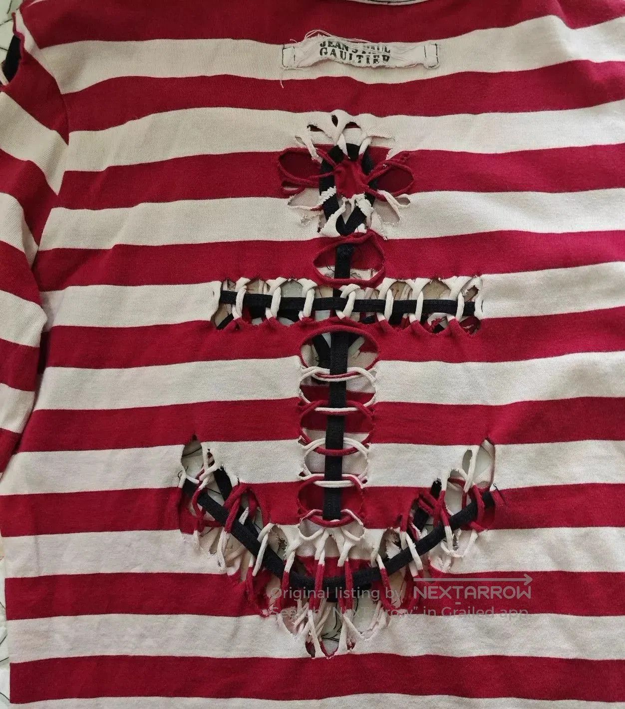 Jean Paul Gaultier Jean Paul Gaultier Red Heart Anchor Longsleeve. Size S / US 4 / IT 40 - 5 Thumbnail