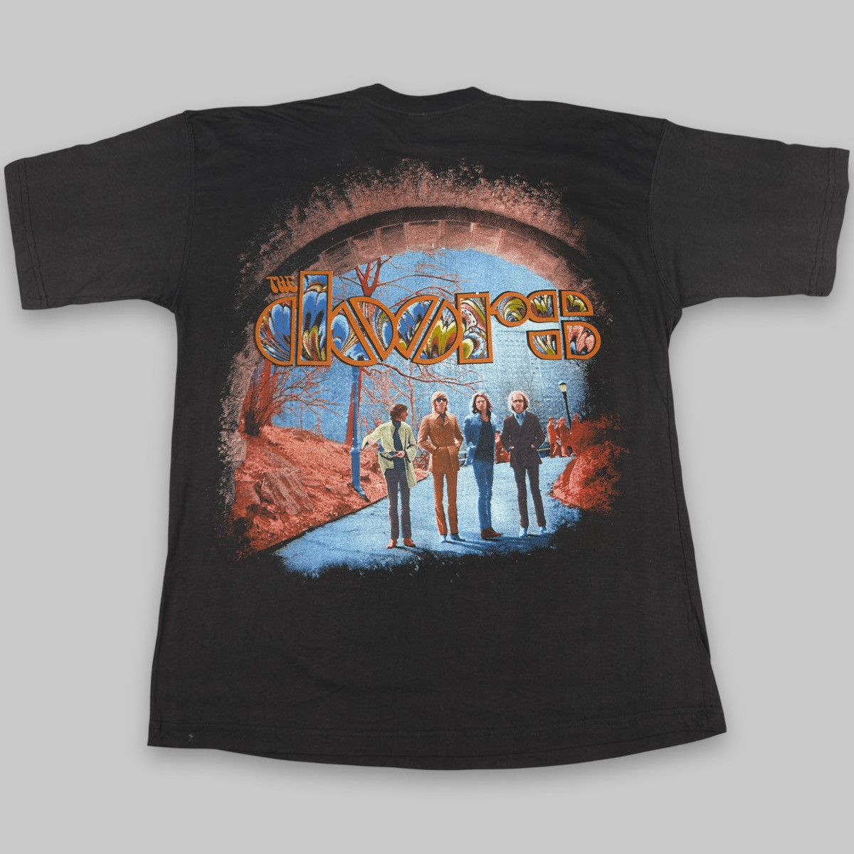 Band Tees Vintage 90s The Doors ‘Morrison Hotel’ Empire All Over Shirt Size US XL / EU 56 / 4 - 2 Thumbnail