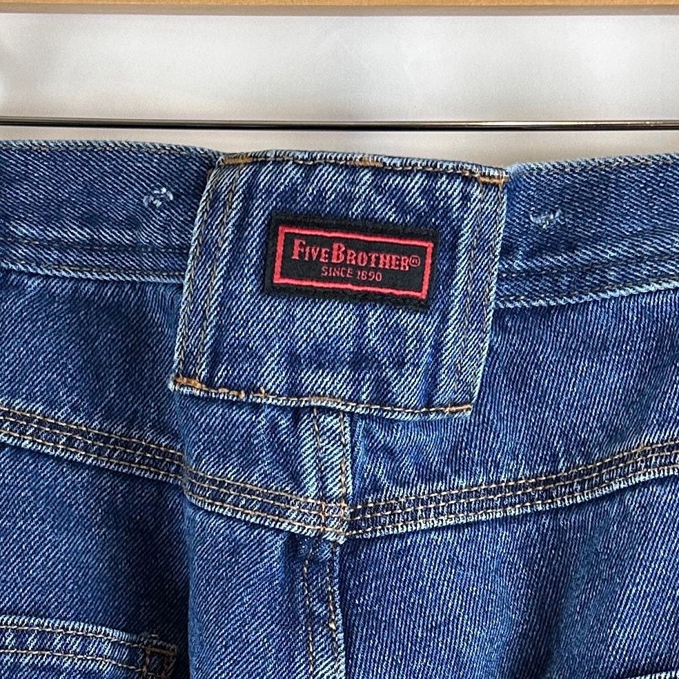 FiveBrother Denim Double Knee Carpenter Pants Size US 38 / EU 54 - 6 Thumbnail
