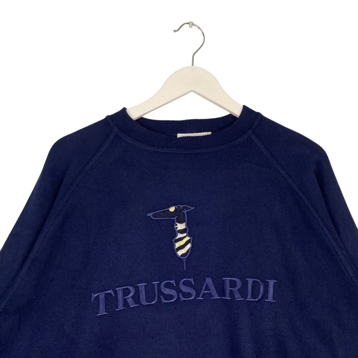 Vintage Vintage 90s Trussardi Sweatshirt Crewneck In Italy Big Logo Size US M / EU 48-50 / 2 - 1 Thumbnail