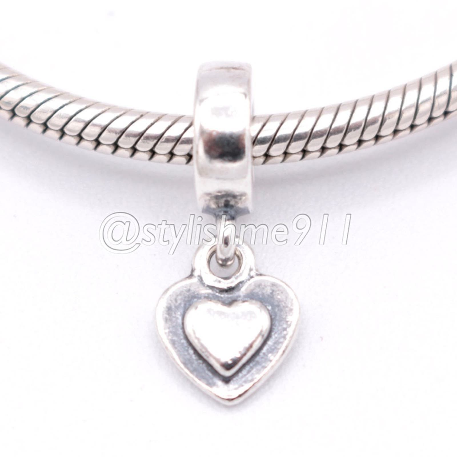 pandora Authentic PANDORA Silver Heart Dangle - 790373 Size ONE SIZE - 1 Thumbnail