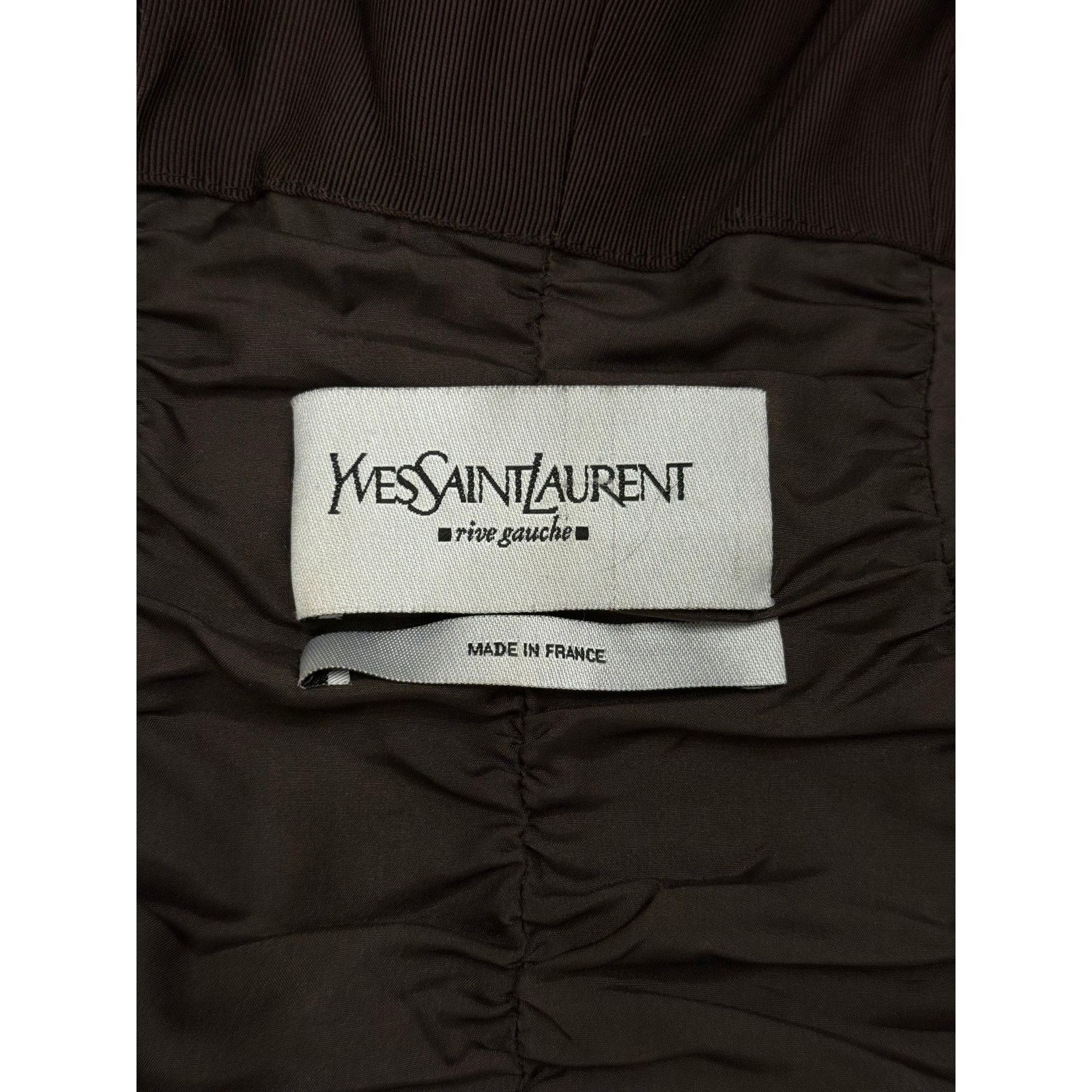 Saint Laurent Paris A/W2002 Yves Saint Laurent by Tom Ford ruched velvet jacket Size S / US 4 / IT 40 - 10 Thumbnail