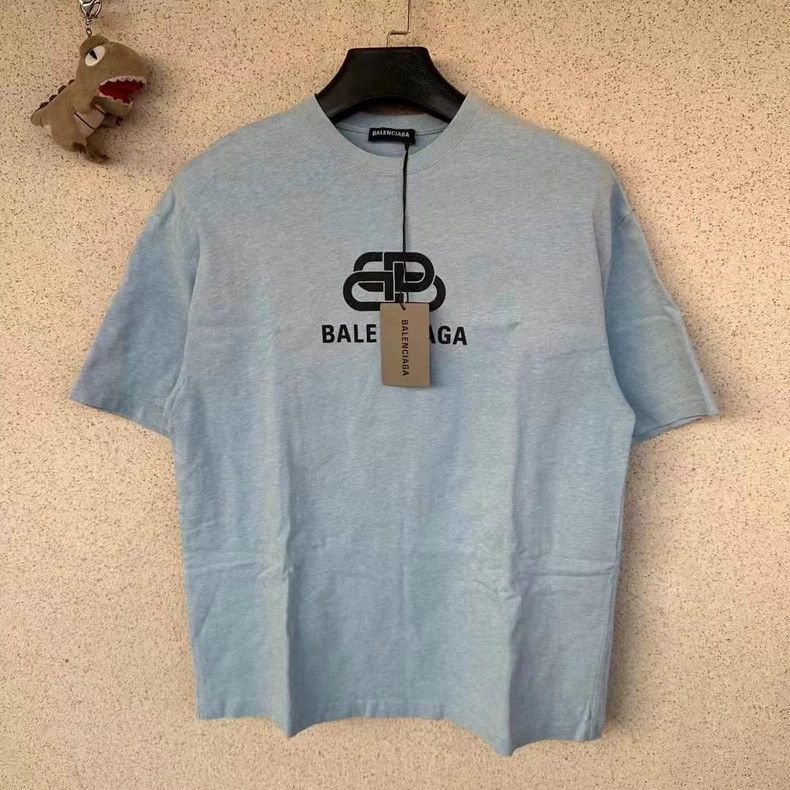Balenciaga Balenciaga Haze blue lock short sleeve Size US S / EU 44-46 / 1 - 1 Thumbnail