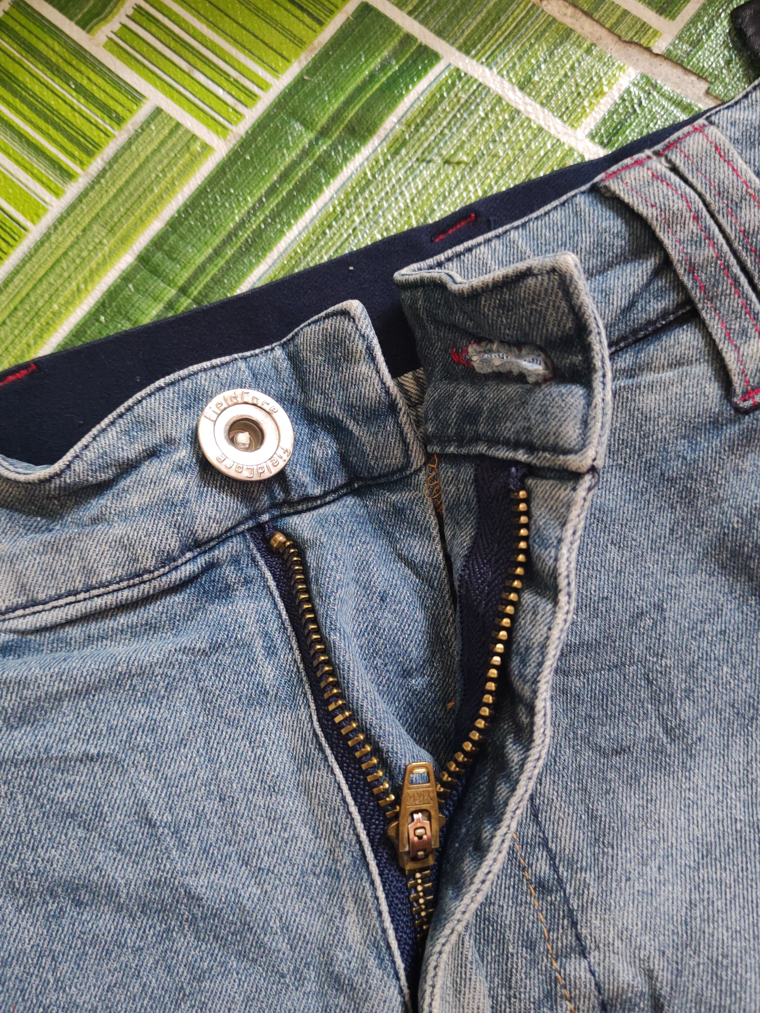 Japanese Brand FieldCore Dark Blue Faded Distressed Ripped Jeans #S2366 Size US 34 / EU 50 - 12 Thumbnail