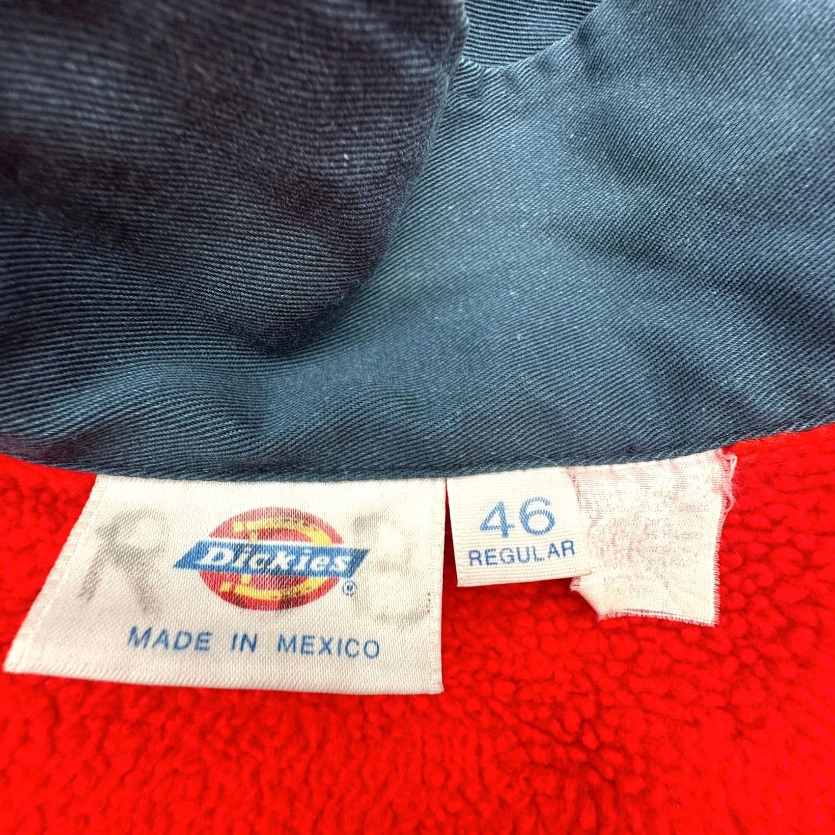 Dickies VINTAGE Dickies Eisenhower Mechanics Fleece Lined Work Jacket Mens 46 XL Blue Full Zip Streetwear 80s Mens Size US S / EU 44-46 / 1 - 3 Thumbnail