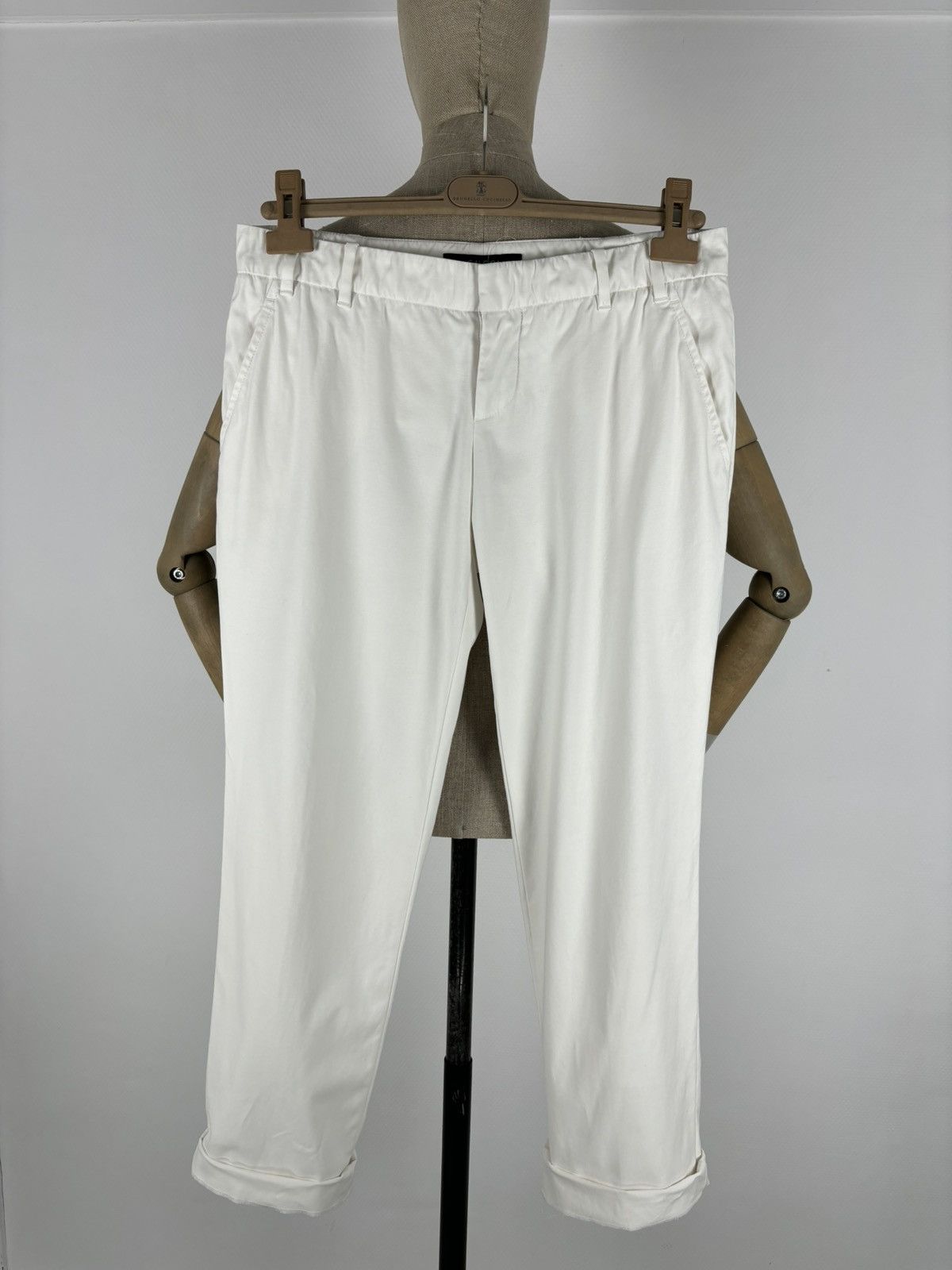 Gucci Rare Y2K TOM FORD Era Archive ITALY Off-White Straight Zip Pocket Pants Trousers Size 27" / US 4 / IT 40 - 9 Thumbnail