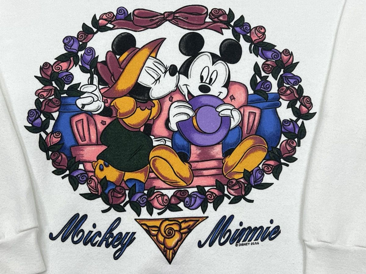 Disney Vintage 90s Mickey & Minnie Mouse Crewneck Sweatshirt Size US XL / EU 56 / 4 - 2 Thumbnail
