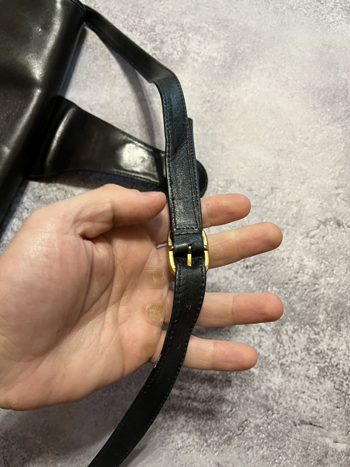 Gucci Gucci Vintage 80s Accessory Collection Stirrup Crossbody Bag Size ONE SIZE - 10 Thumbnail