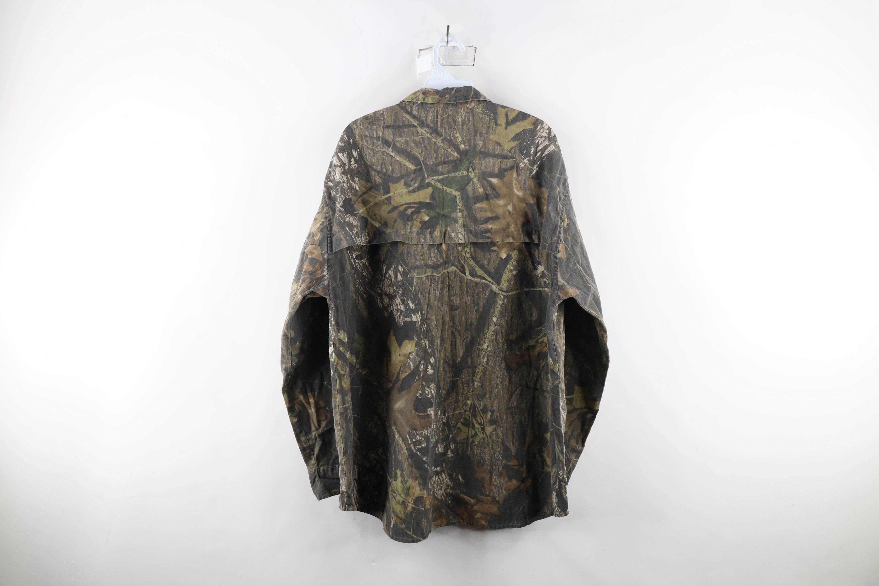 Vintage Vintage Streetwear Oak Camouflage Collared Button Shirt Size US XL / EU 56 / 4 - 6 Thumbnail