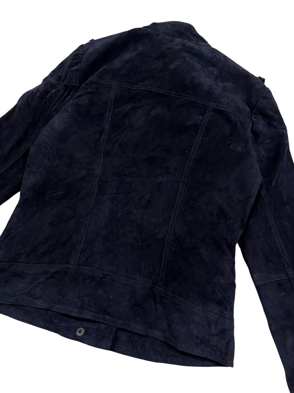 If Six Was Nine MANGO DOUBLE COLLAR IFSIXWASNINE SUEDE ZIPPER BIKER JACKET Size XS / US 0-2 / IT 36-38 - 13 Thumbnail