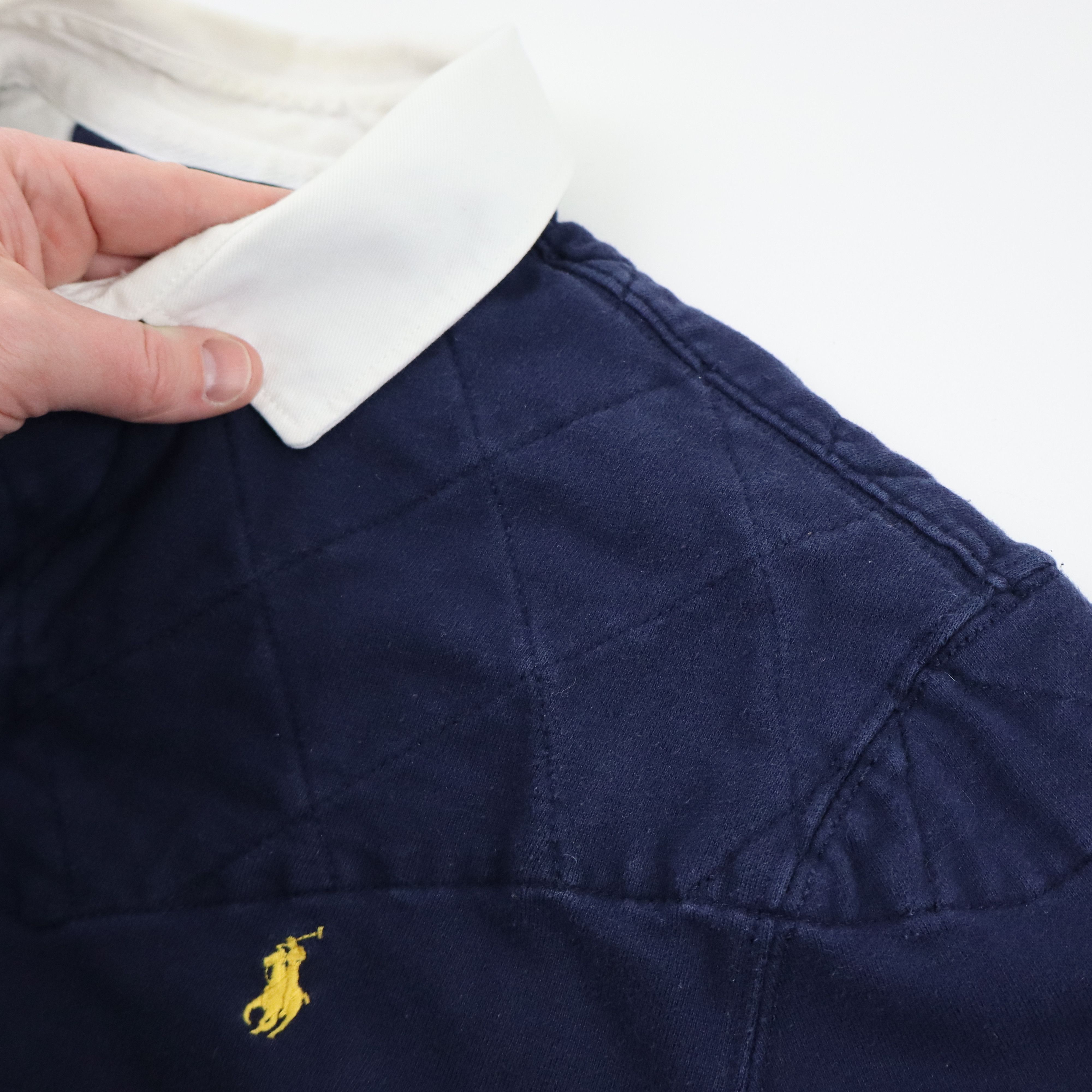 Polo Ralph Lauren × Ralph Lauren × Vintage Vintage 90s Polo Ralph Lauren Rugby Padded Shoulders Shirt Size US XL / EU 56 / 4 - 7 Thumbnail