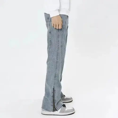 Japanese Brand × Jean Ankle Zipper Washed Blue Flare Jeans Size US 32 / EU 48 - 3 Thumbnail