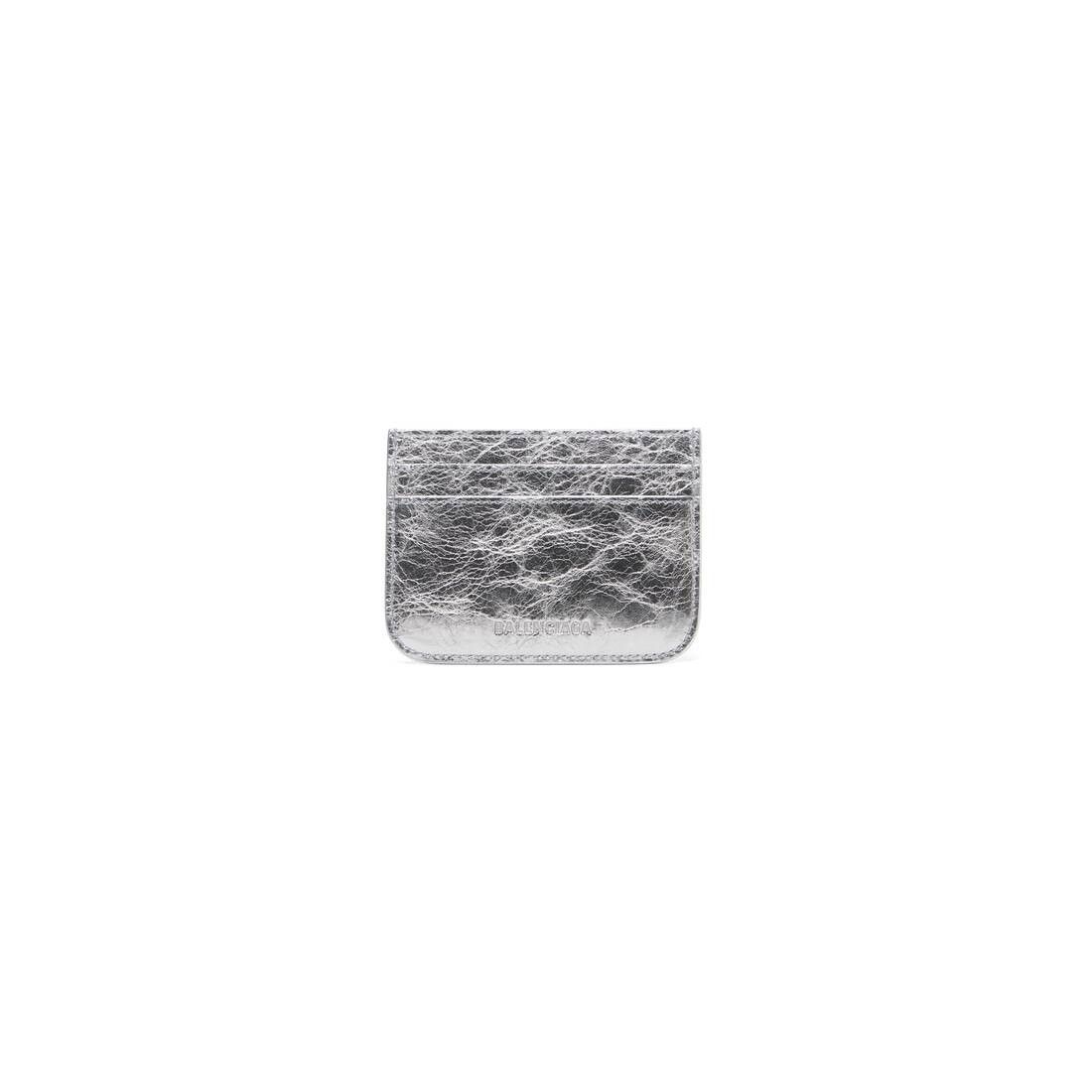 Balenciaga o1srvl11e0825 Size: OS / Le Cagole Card Holder Metallized Size ONE SIZE - 2 Thumbnail