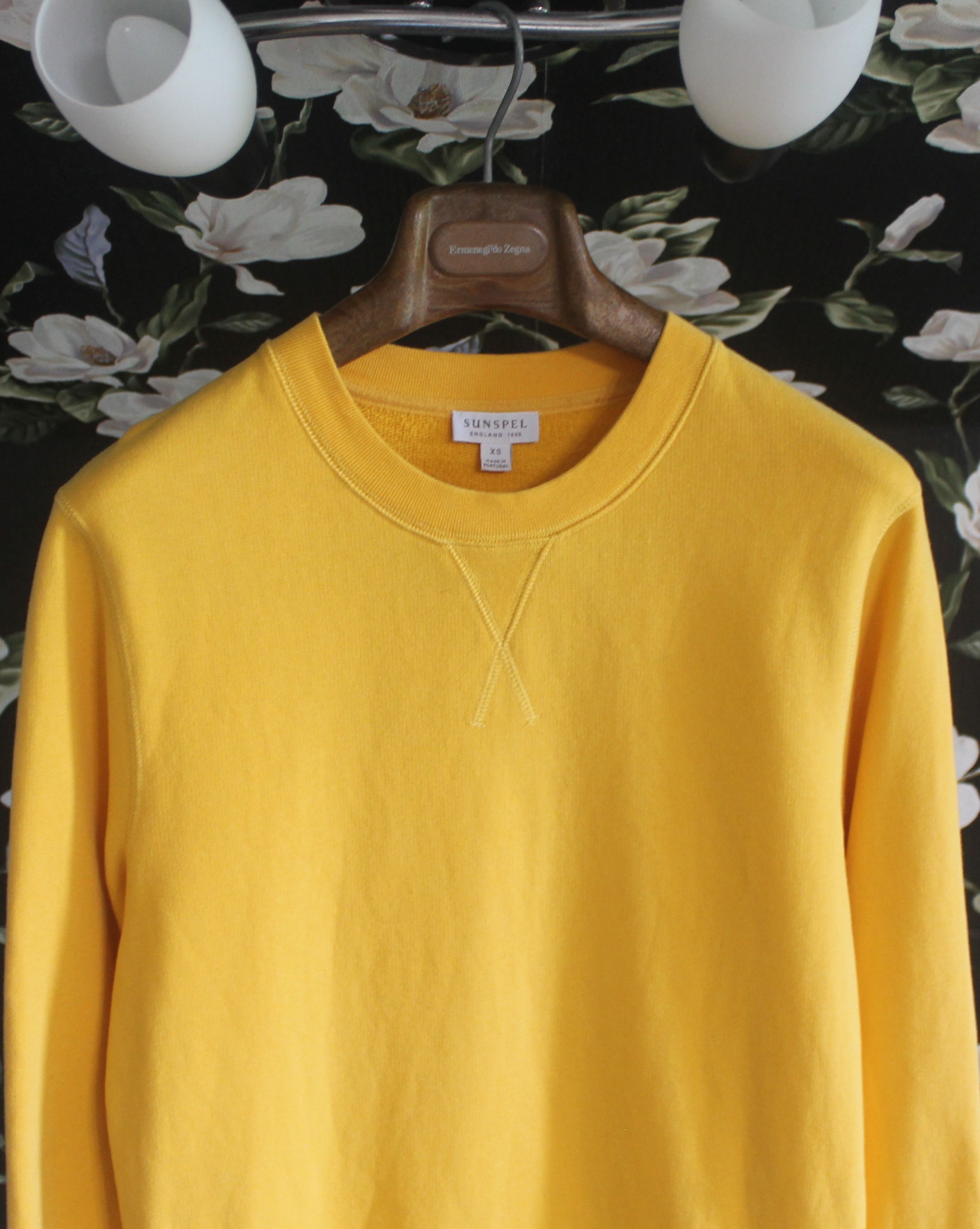 Sunspel Sunspel Yellow Sweatshirt Size US XS / EU 42 / 0 - 2 Thumbnail