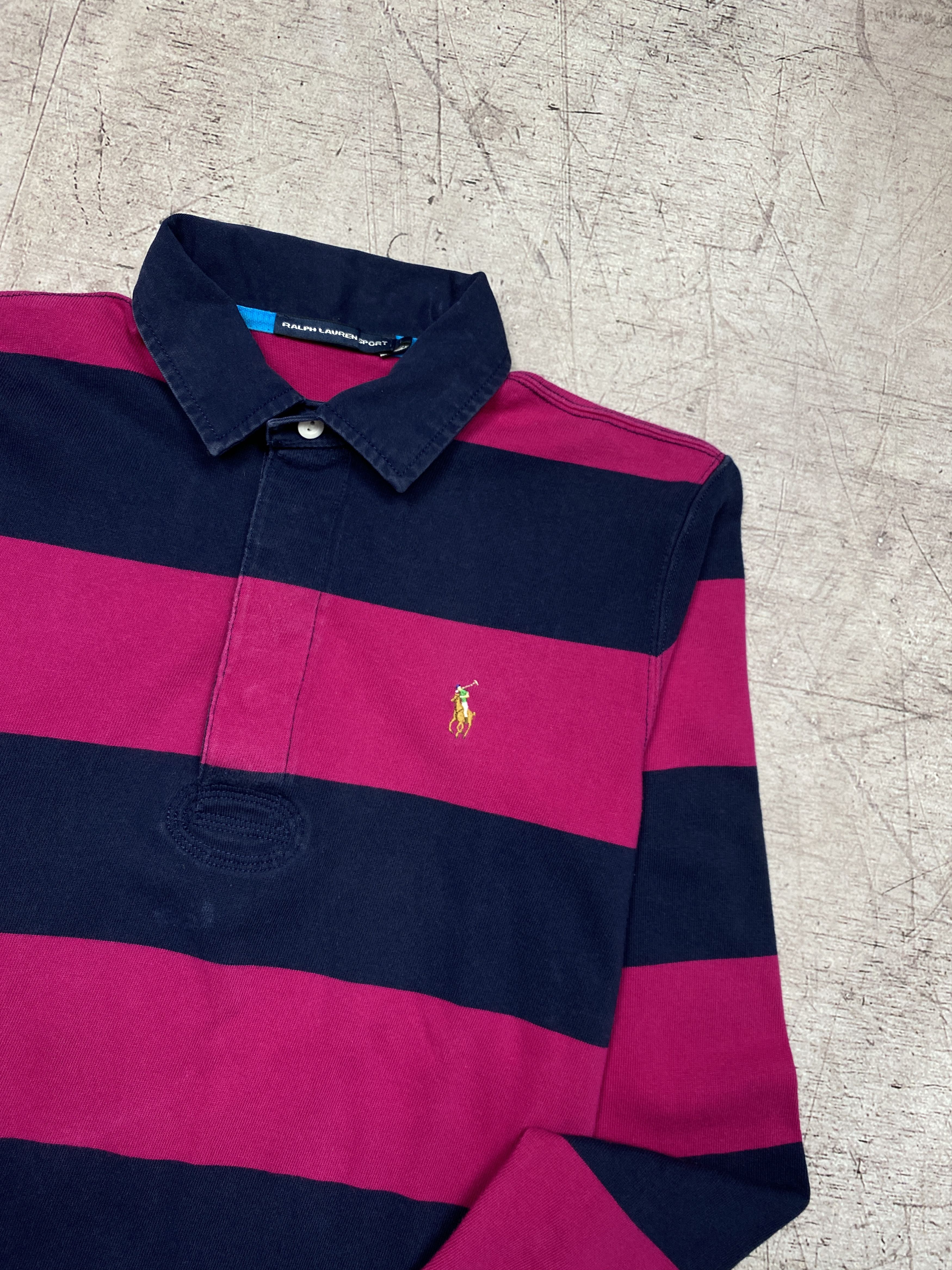 Polo Ralph Lauren Polo Ralph Lauren Womens Rugby Long Sleeve Polo Shirt Size L / US 10 / IT 46 - 2 Thumbnail