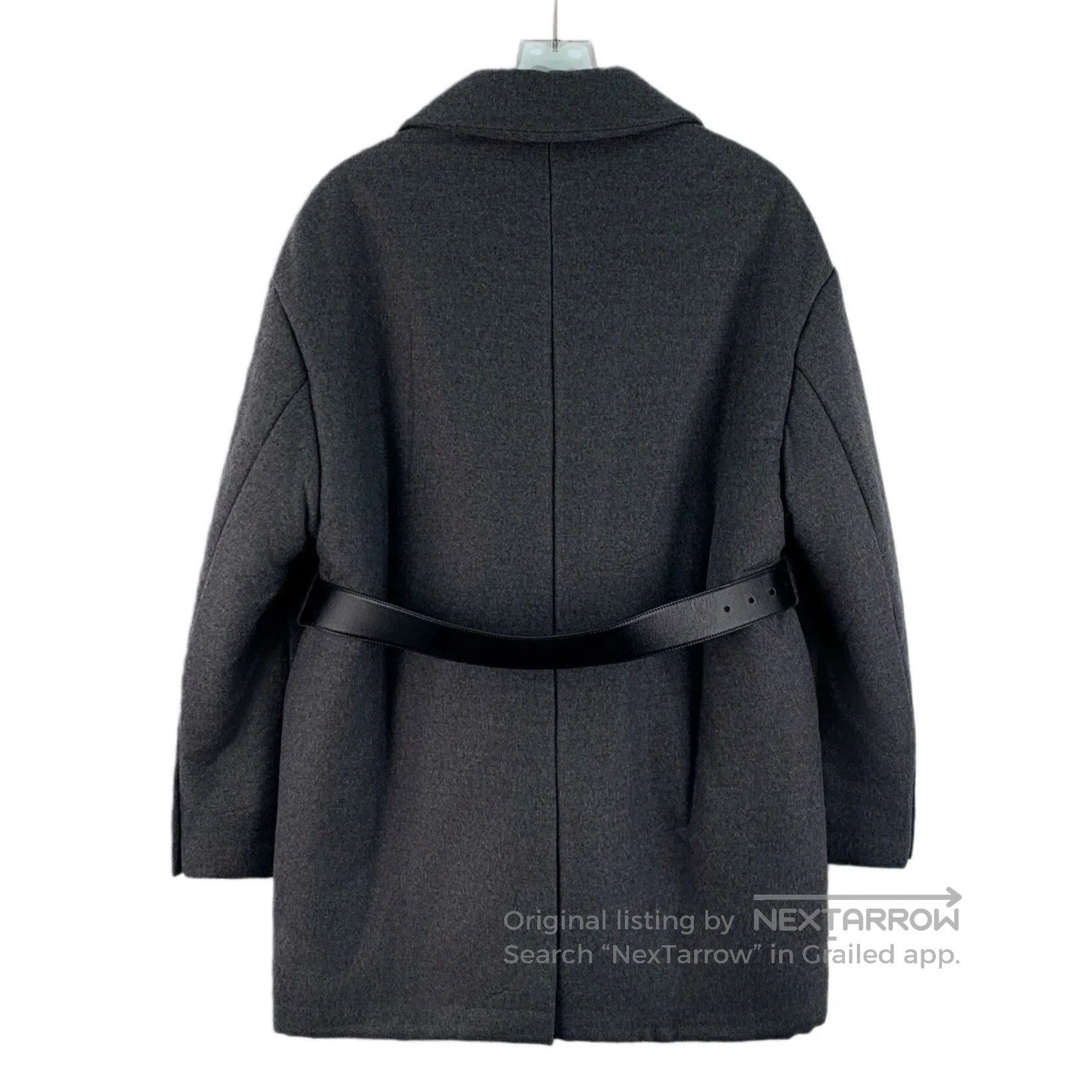 Prada Prada Gray Cashmere Collar Long Coat. Size US XS / EU 42 / 0 - 2 Thumbnail
