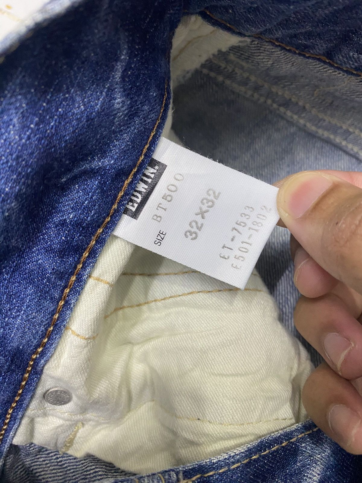 If Six Was Nine 🔥EDWIN 503 BLUE TRIP FLARE JEANS DISTRESSED DENIM Size US 36 / EU 52 - 9 Thumbnail