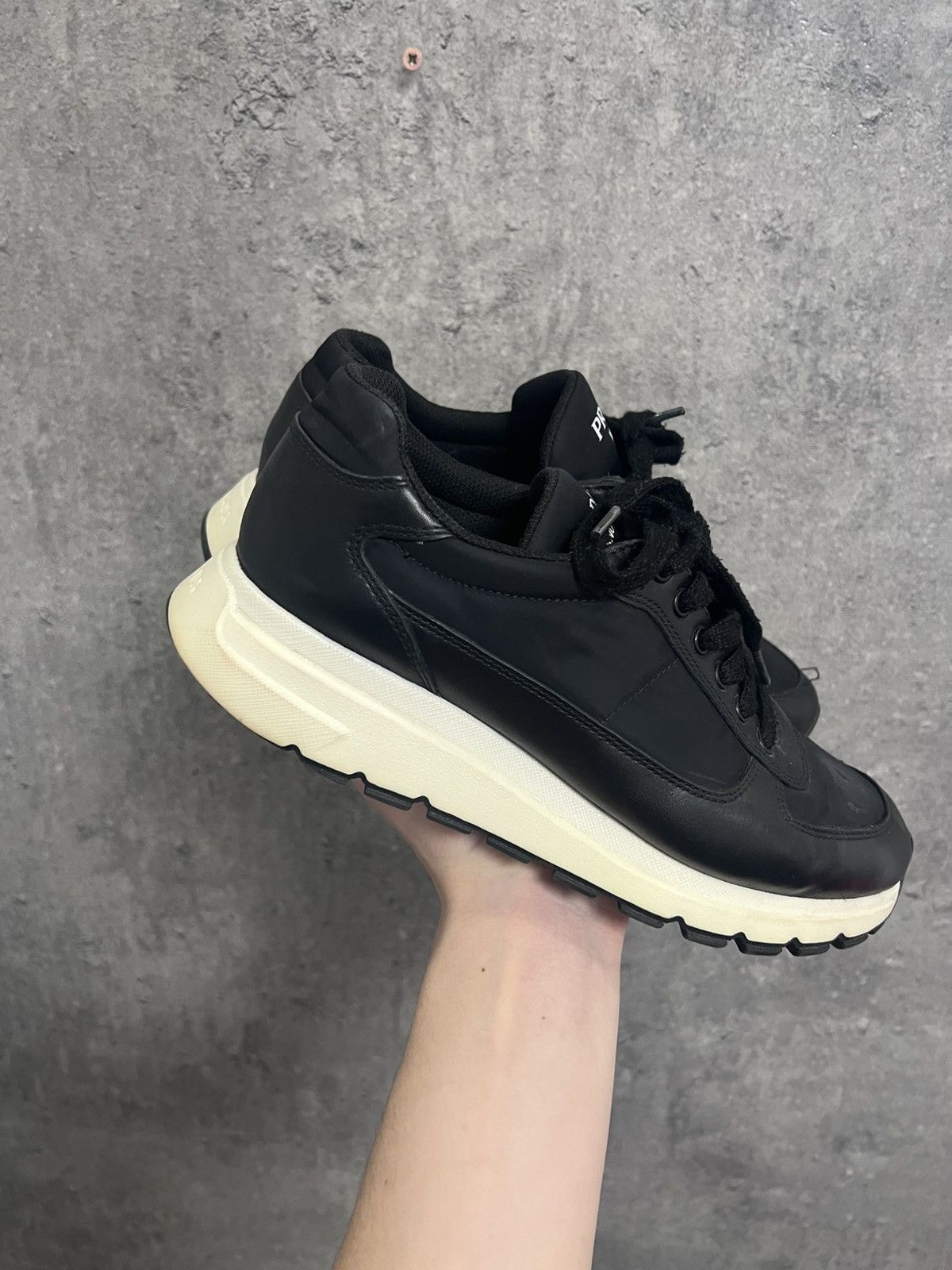 Prada Prada Milano Low Top Sneakers Nylon Size US 7.5 / EU 40-41 - 2 Thumbnail