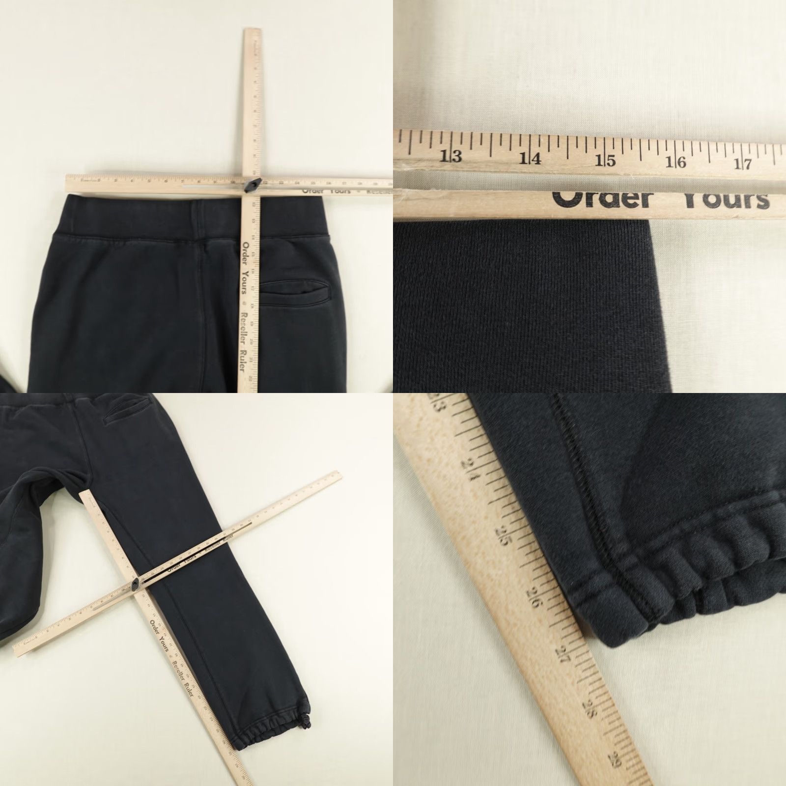 Undefeated VINTAGE Undefeated Pants Mens Medium Black Joggers Tapered Sweatpants M Black Athleisure Sports Mens Size US 31 - 8 Thumbnail