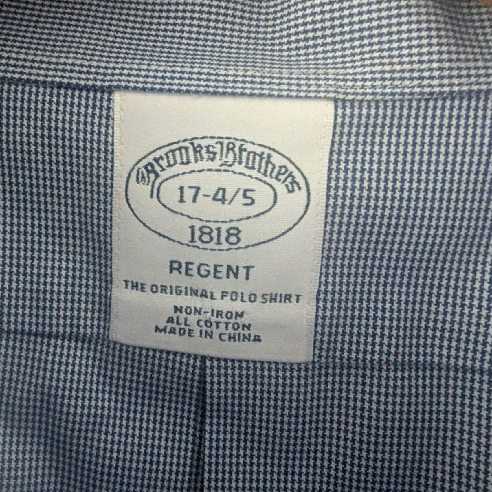 Brooks Brothers Brooks Brothers Regent Non Iron Button-Down Shirt Blue Gingham Men 17.5 4-5 Dress Shirt Long Sleeve Size 17.5 Neck 17.5 in Size US XXL / EU 58 / 5 - 4 Thumbnail