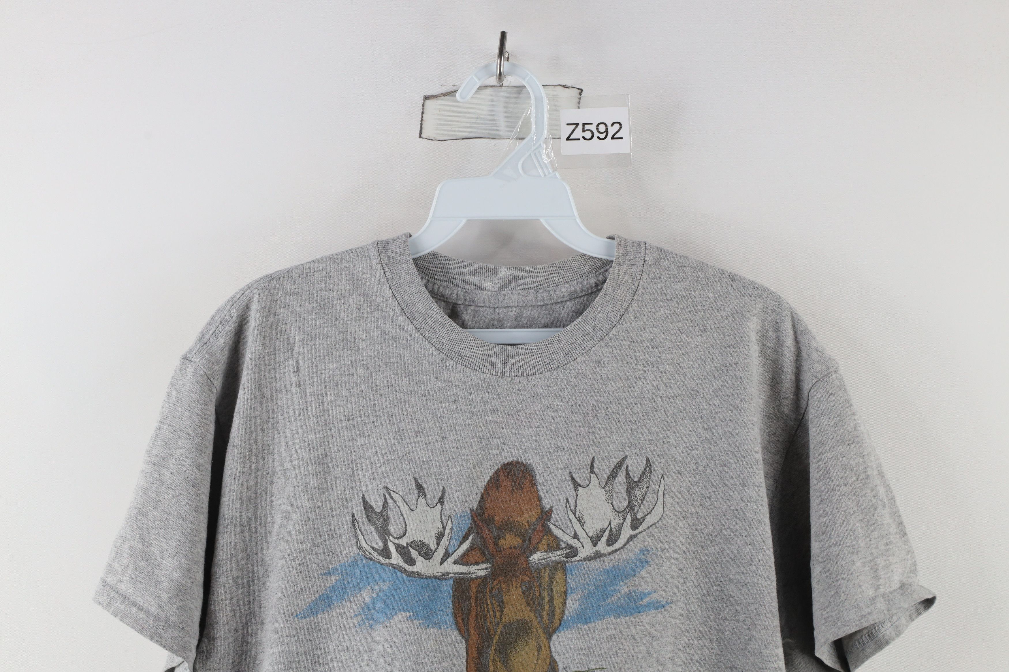 Vintage Vintage 90s Streetwear Out Alaska Moose Short Sleeve T-Shirt Size US S / EU 44-46 / 1 - 2 Thumbnail