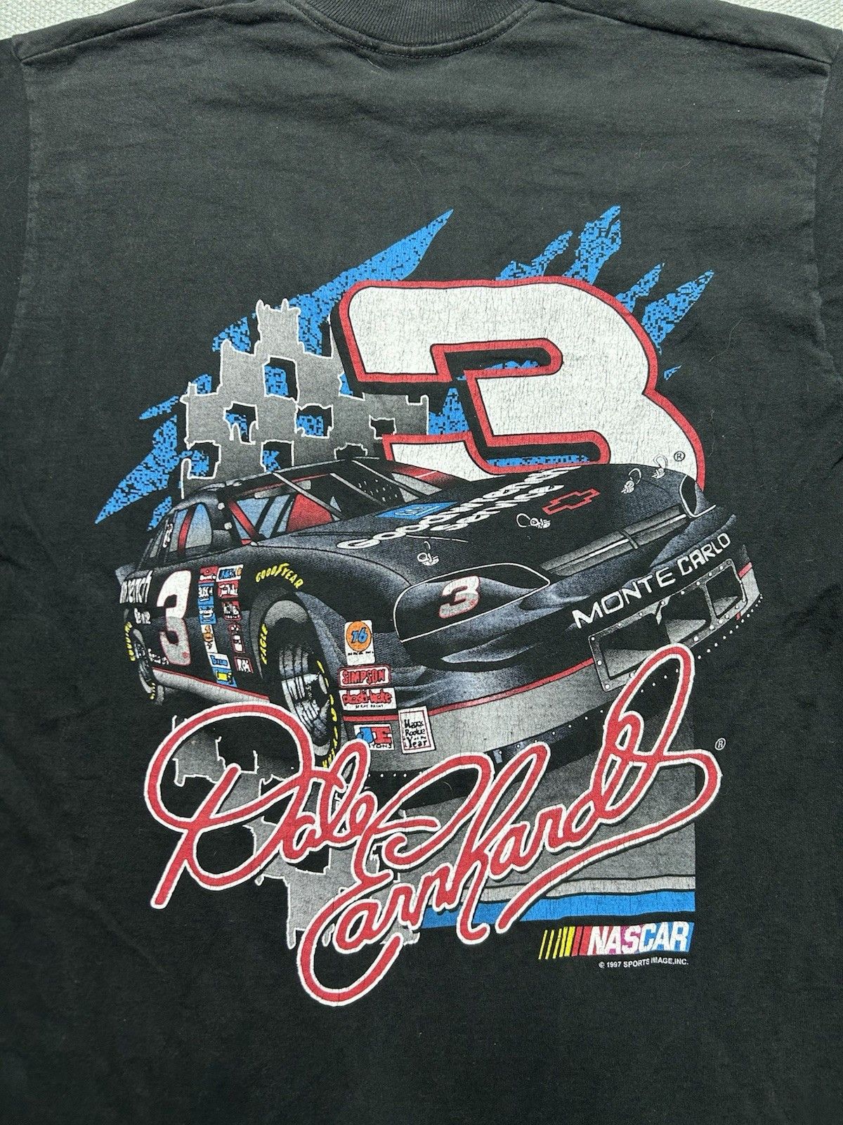 Vintage Vintage 90s t shirt Dale Earnhardt nascar racing 1997 large Size US L / EU 52-54 / 3 - 2 Thumbnail