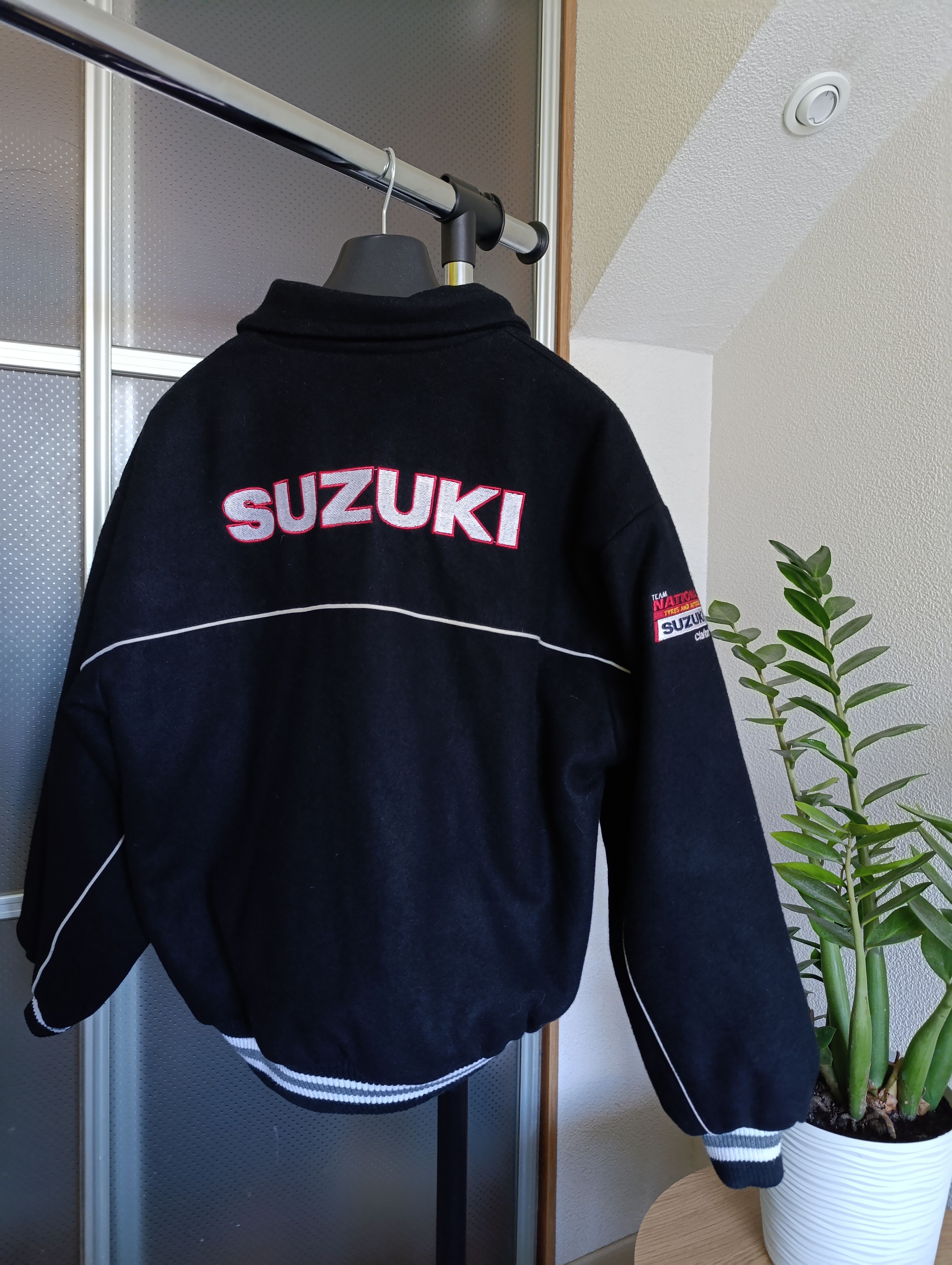 Vintage SUZUKI MENS VINTAGE WOOL RACING BOMBER JACKET Size US M / EU 48-50 / 2 - 1 Thumbnail