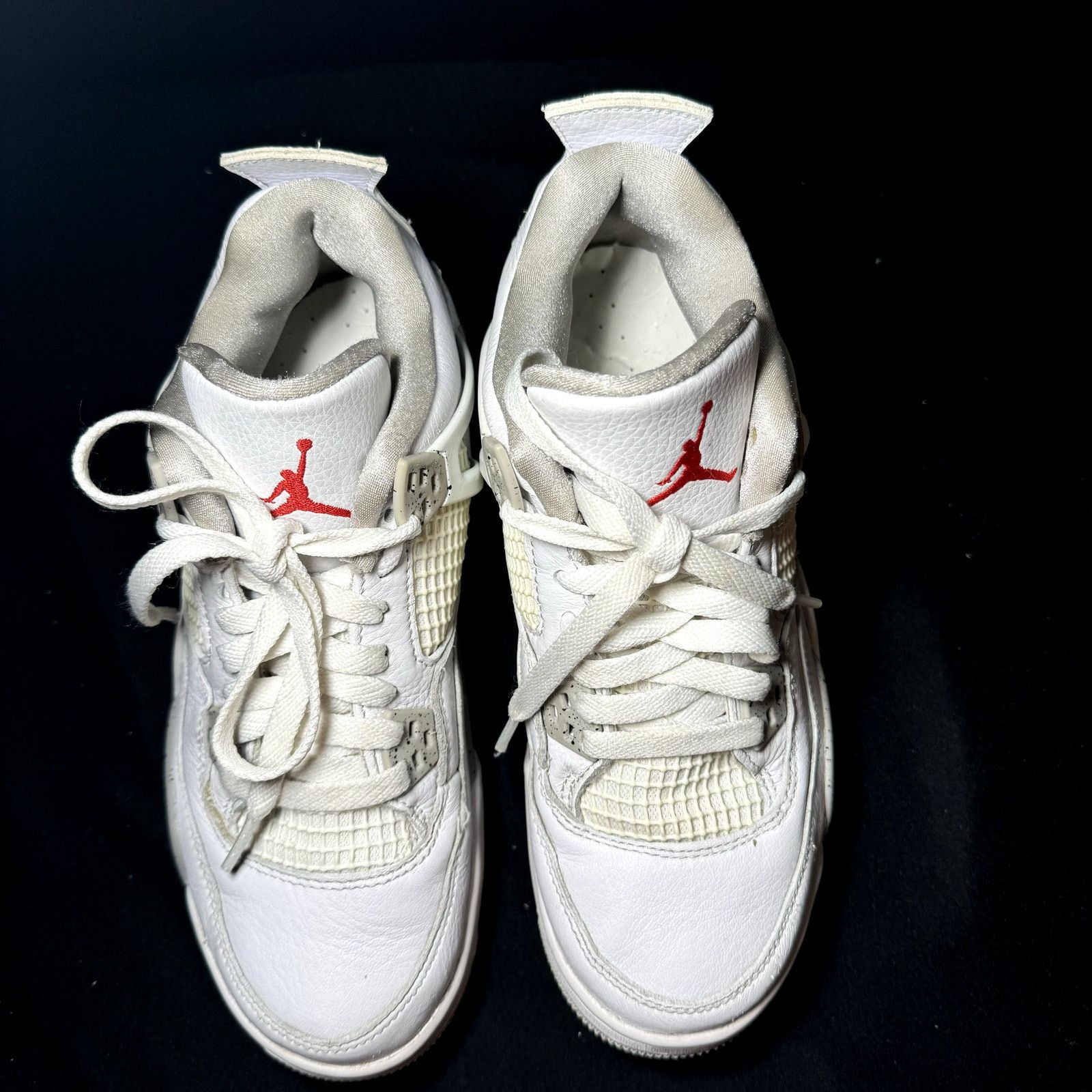 Jordan Brand × Nike Size 6.5 - Nike Air Jordan 4 Retro GS White Oreo Men's Shoes Size US 6.5 / EU 39-40 - 4 Thumbnail