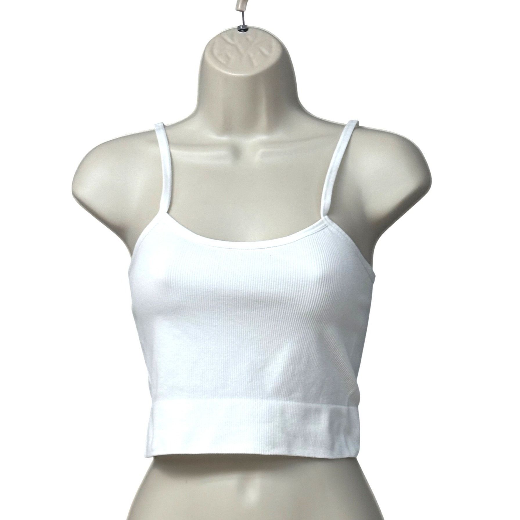 Other Manifest Offline Ribbed Cropped Tank Top With Adjustable Str Size M / US 6-8 / IT 42-44 - 3 Thumbnail