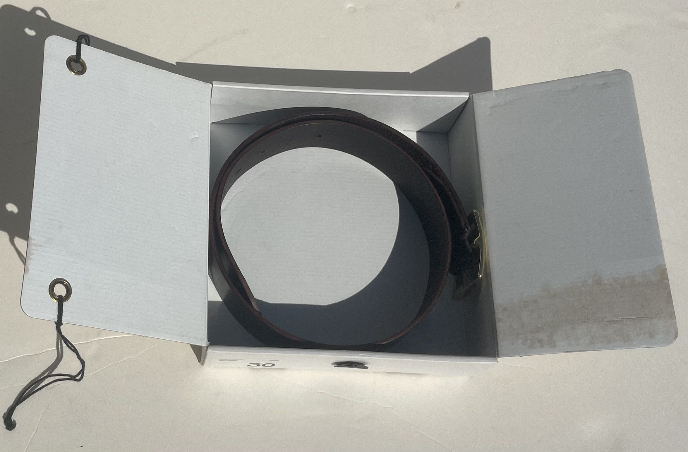 Visvim Visvim Plain Belt (45mm Veggie) - Dk Brown - FW16 - 29-33cms Size 30 - 2 Thumbnail