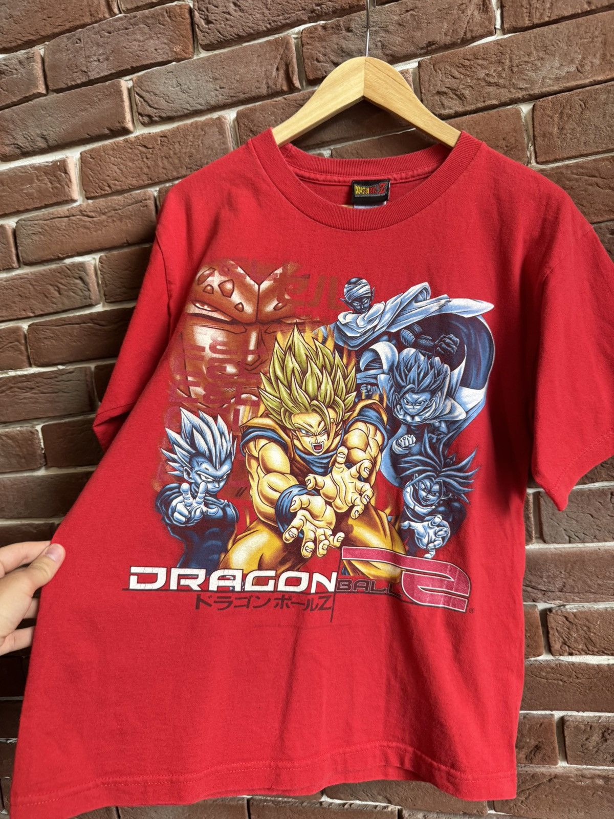 Anime × Vintage Rare Vintage 2001 Dragon Ball Z Manga Anime T-shirt Red M Size US M / EU 48-50 / 2 - 5 Thumbnail