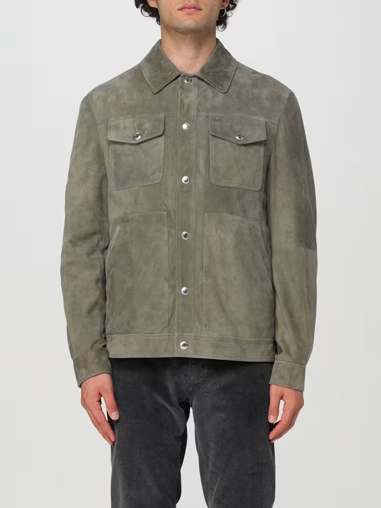 Brunello Cucinelli o1w1db11225 Classic Overshirt in Mos Green Size US XXL / EU 58 / 5 - 1 Thumbnail