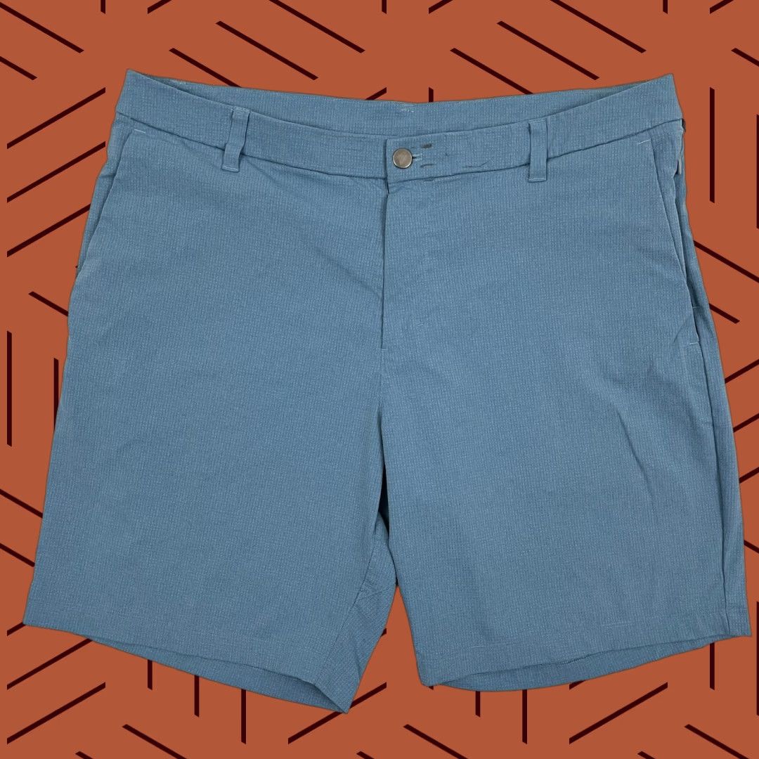 Lululemon VINTAGE Lululemon Commission Chino Shorts Mens 38 / 9" Blue Golf Performance Preppy Size US 38 / EU 54 - 1 Thumbnail