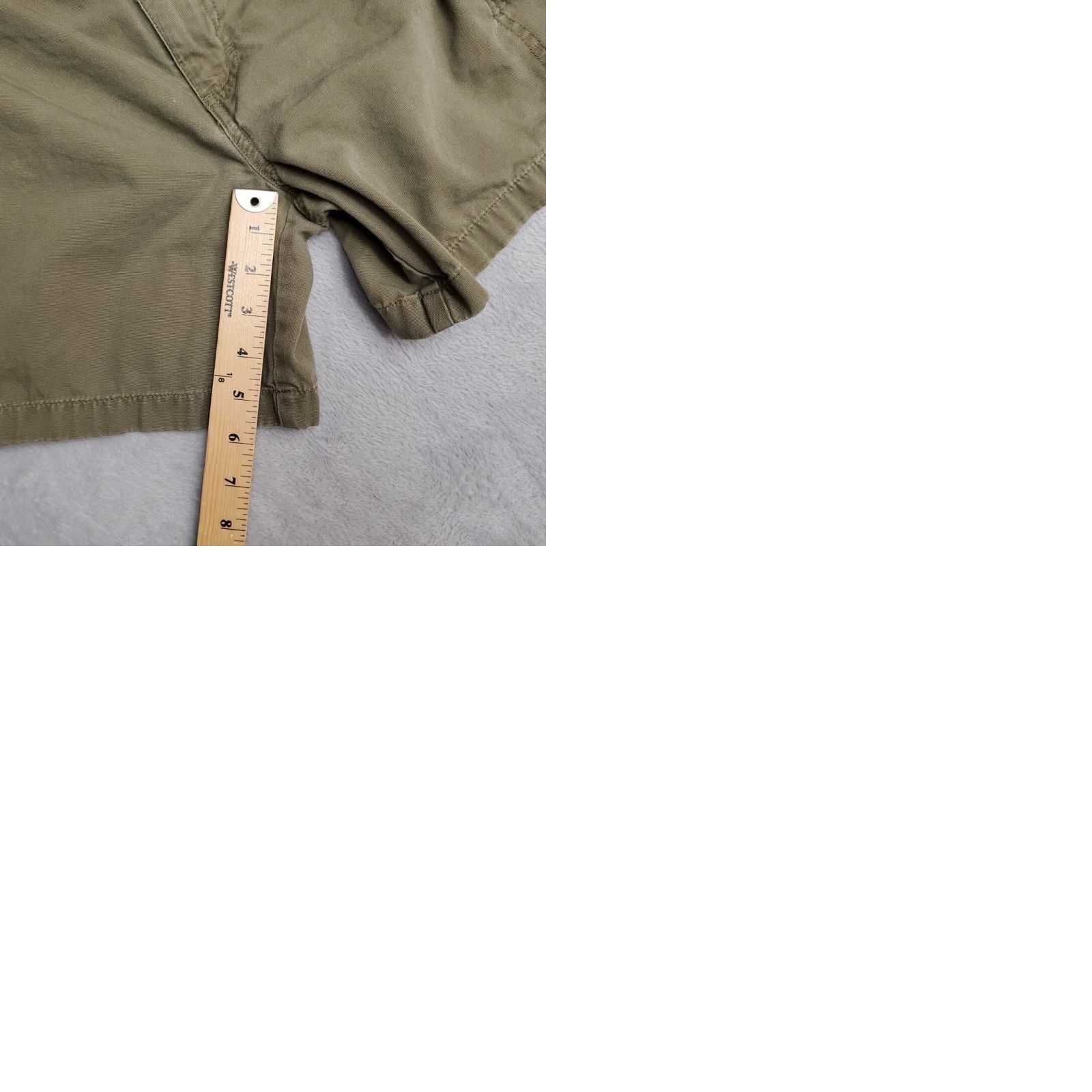 The North Face The North Face Shorts Womens 8 Green Canvas 100% Cotton Cargo Utility Hike Gorp Size 30" / US 8 / IT 44 - 9 Thumbnail