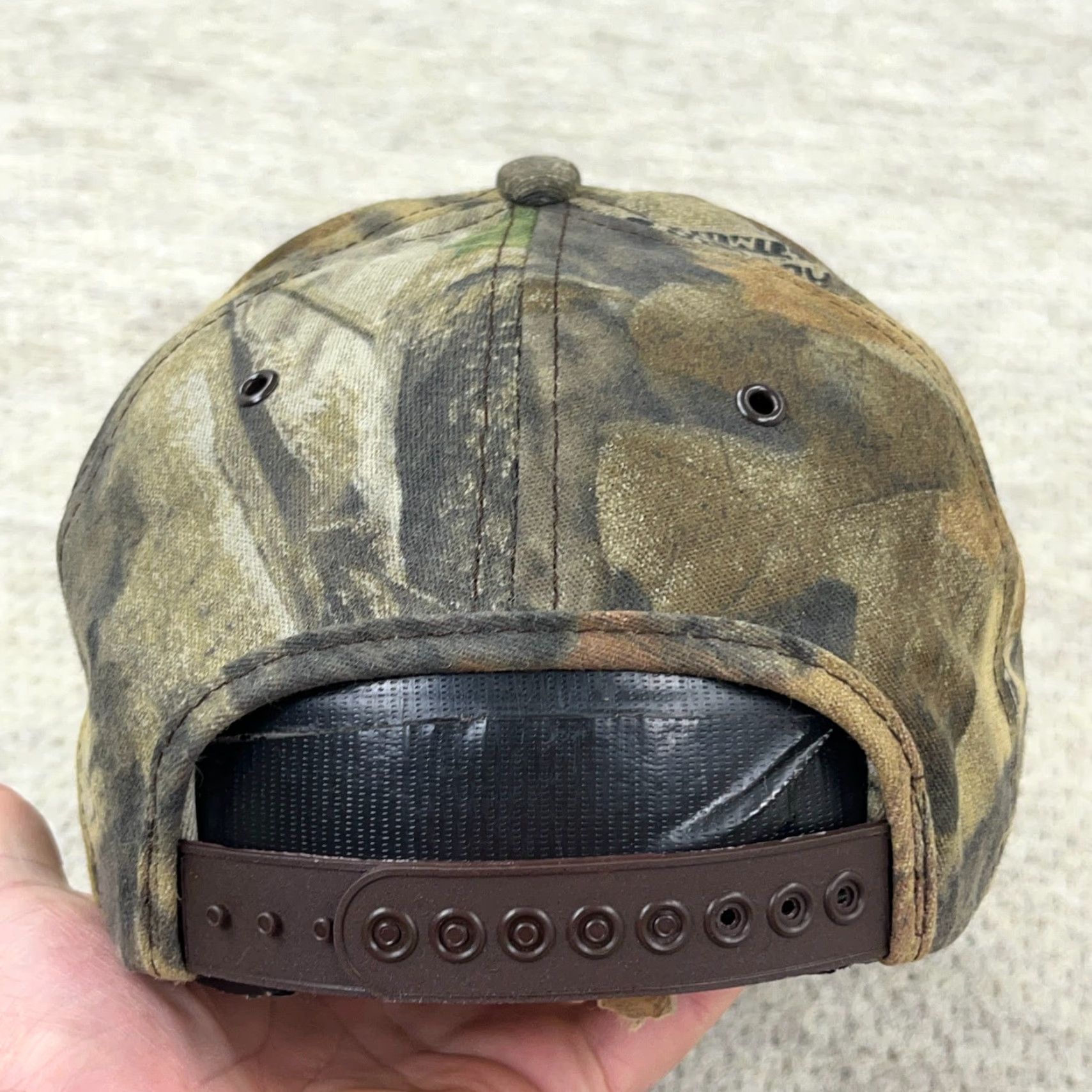 Vintage VINTAGE K-Products Camouflage Trucker Hat USA Made 90s 80s Y2K Adjustable Snapback Twill Cotton Men Hat Size ONE SIZE - 5 Thumbnail