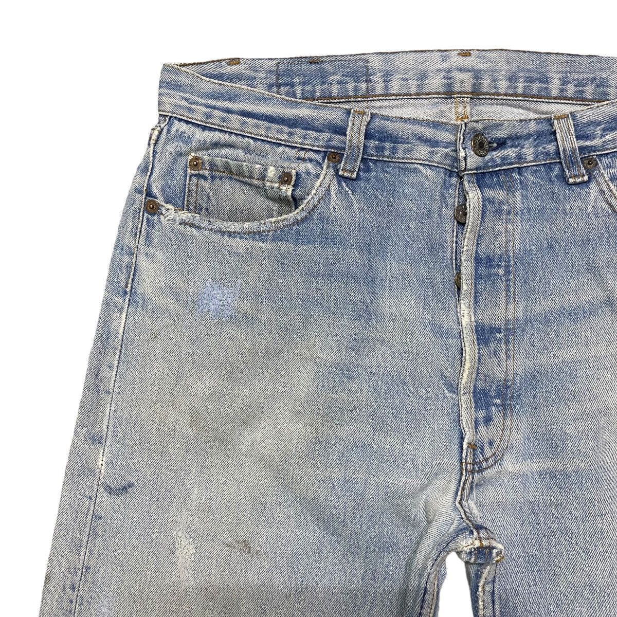 Levi's Vintage 80s Levis 501xx Distressed Jeans Size US 34 / EU 50 - 4 Thumbnail