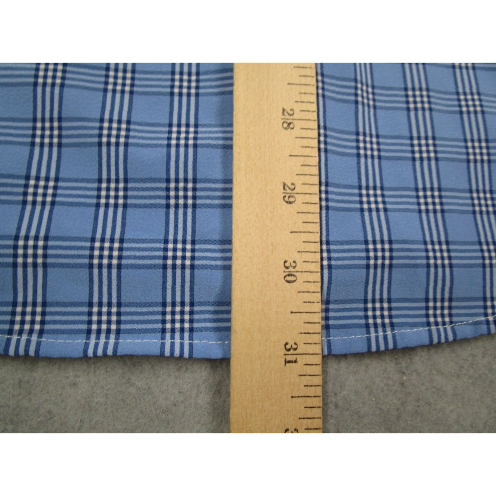 Mizzen+Main Mizzen+Main Shirt Men Medium Blue Leeward Trim Fit Plaid Button Down USA Made Size US M / EU 48-50 / 2 - 7 Thumbnail