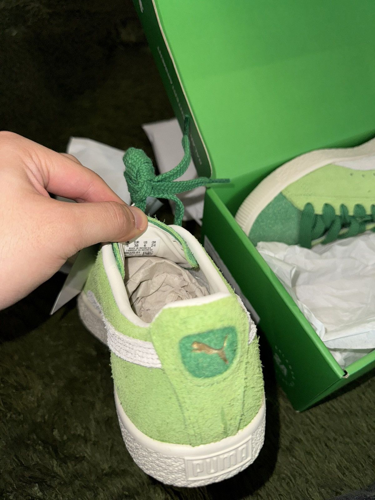 Puma [US 6] Puma x Balansa Clyde Tennis Green Ivory Size US 6 / IT 36 - 10 Thumbnail