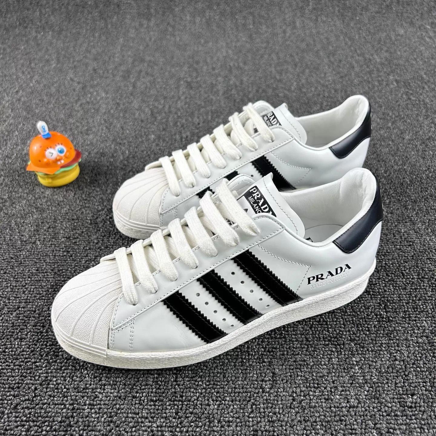 Prada Prada Shell Toe Striped Sneaker 36.5 HB4303 Size US 4.5 / IT 34.5 - 1 Thumbnail