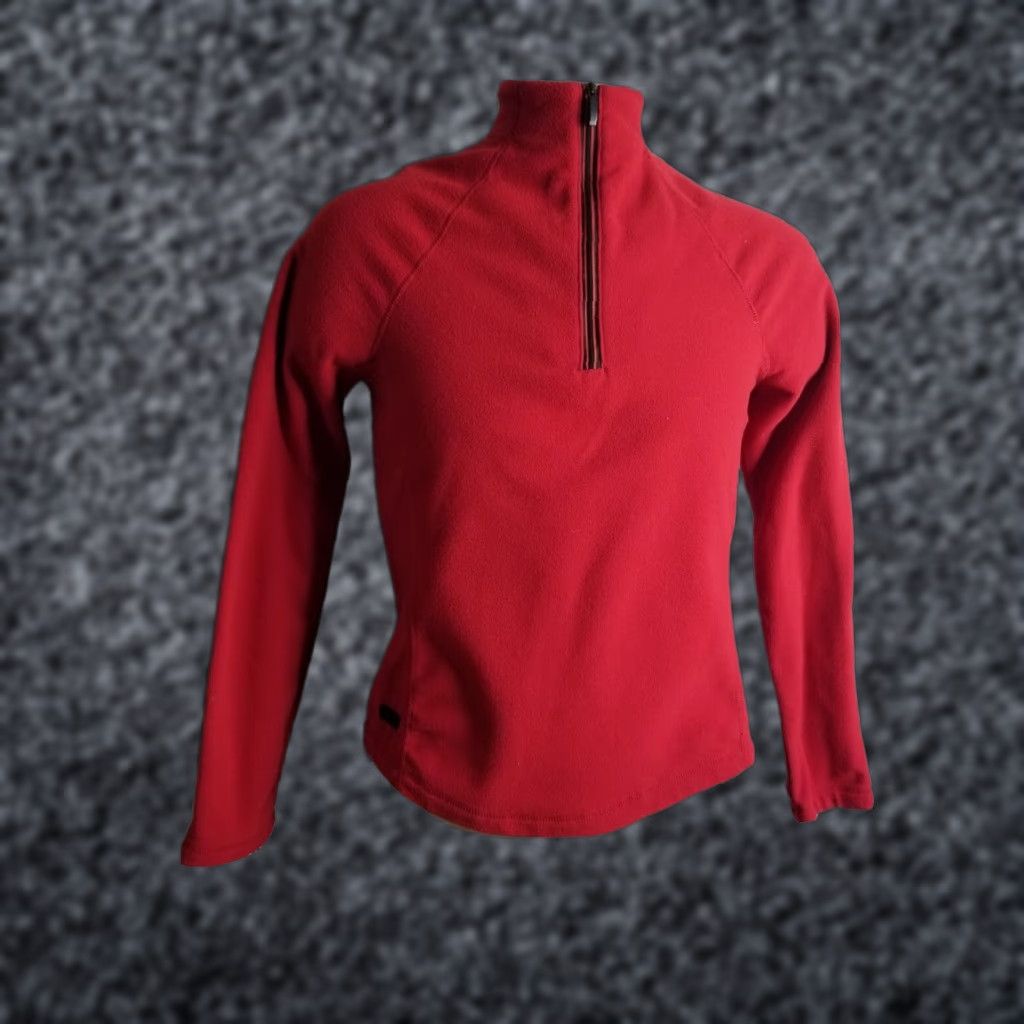 Ralph Lauren Lauren Ralph Lauren Jacket Red Pullover Fleece 1/4 Zip M Womens Size M / US 6-8 / IT 42-44 - 1 Thumbnail