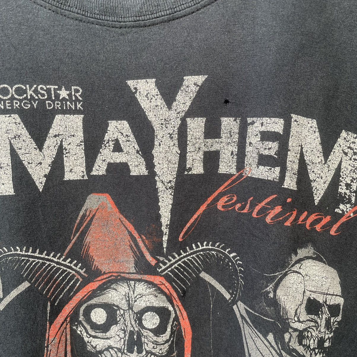 Band Tees × Vintage Vintage Y2K Mayhem Festival Concert Distressed T Shirt Size US XL / EU 56 / 4 - 5 Thumbnail